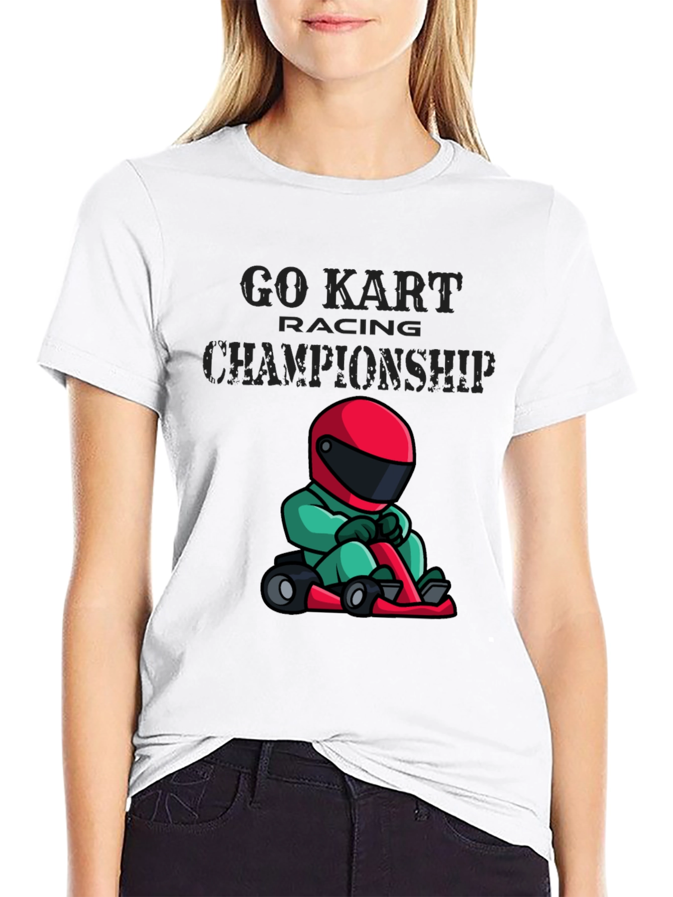 Go Kart Racing Championship Black T-Shirt