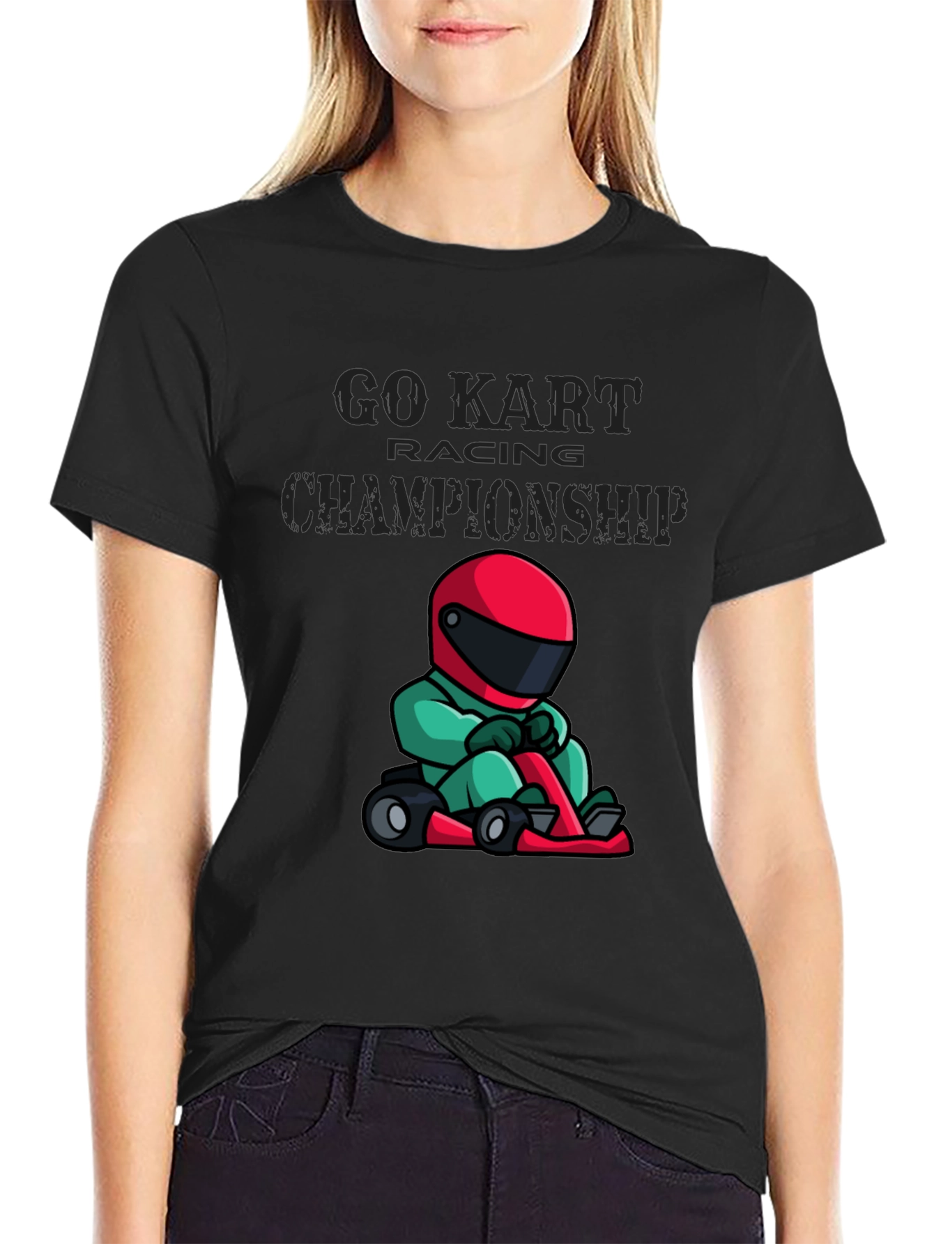 Go Kart Racing Championship Black T-Shirt