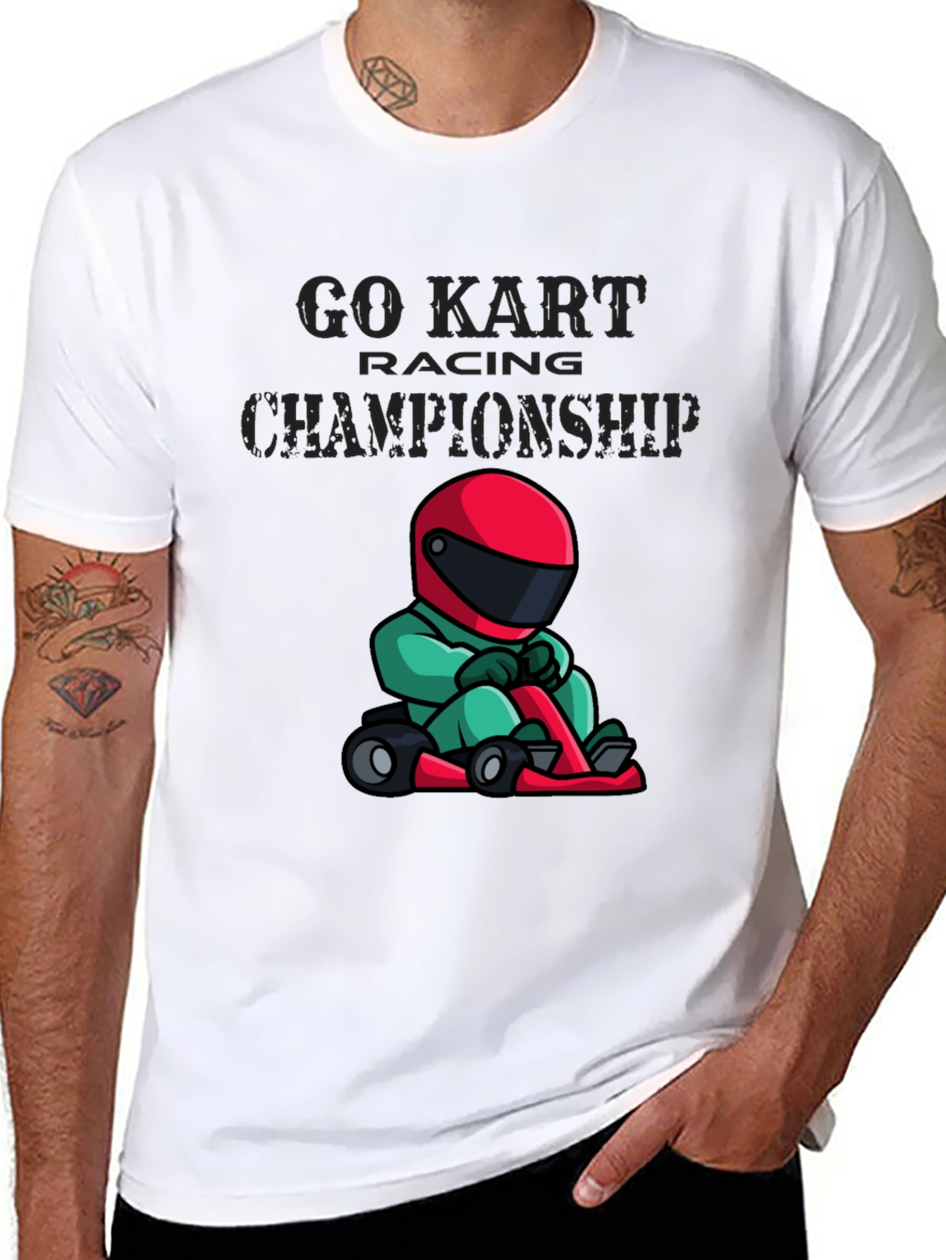 Go Kart Racing Championship Black T-Shirt