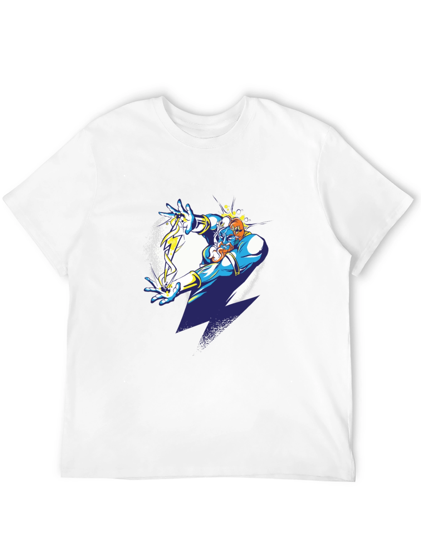 Wizard Graphic Tee - Black Cotton Blend Shirt
