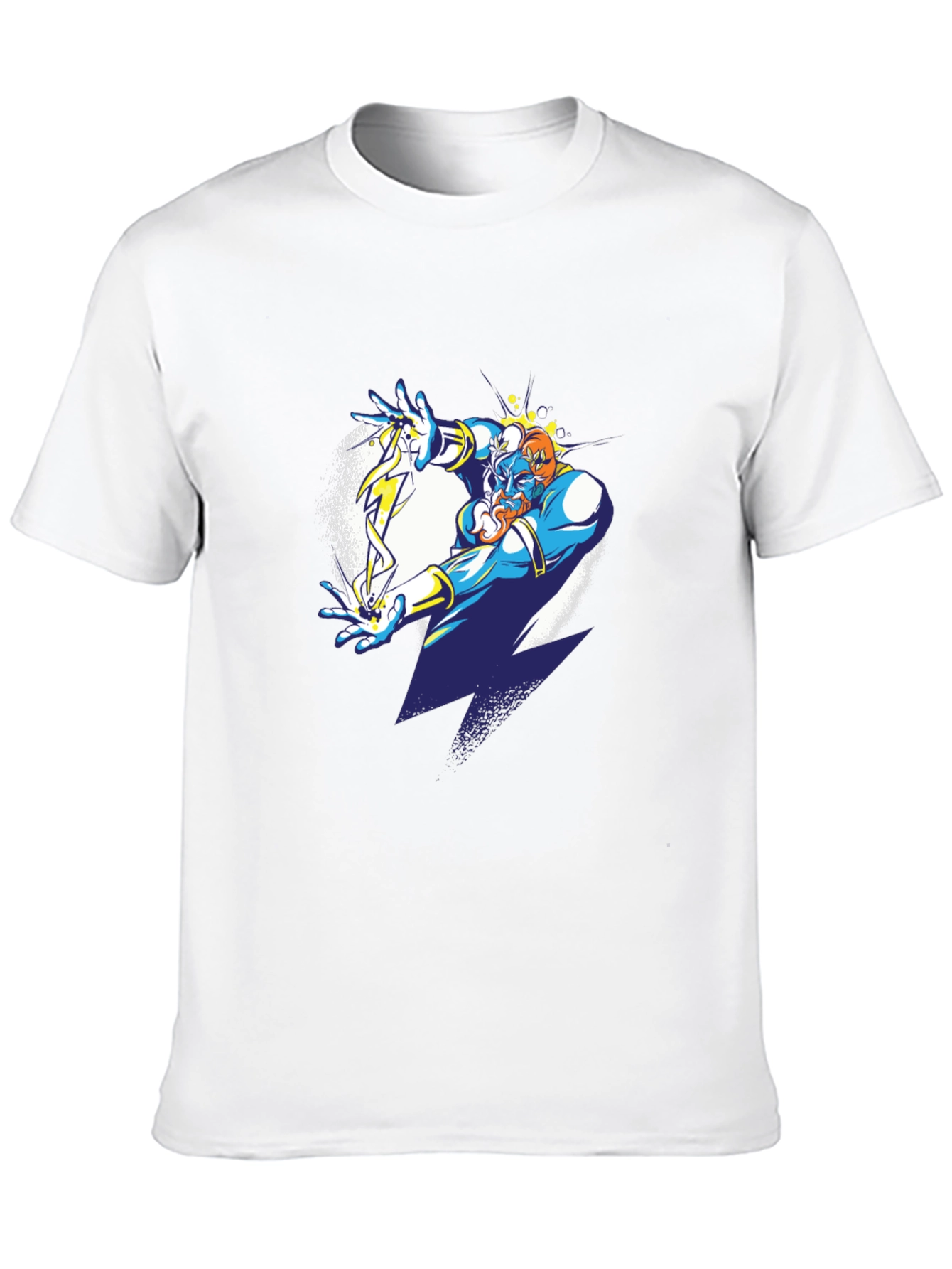Wizard Graphic Tee - Black Cotton Blend Shirt