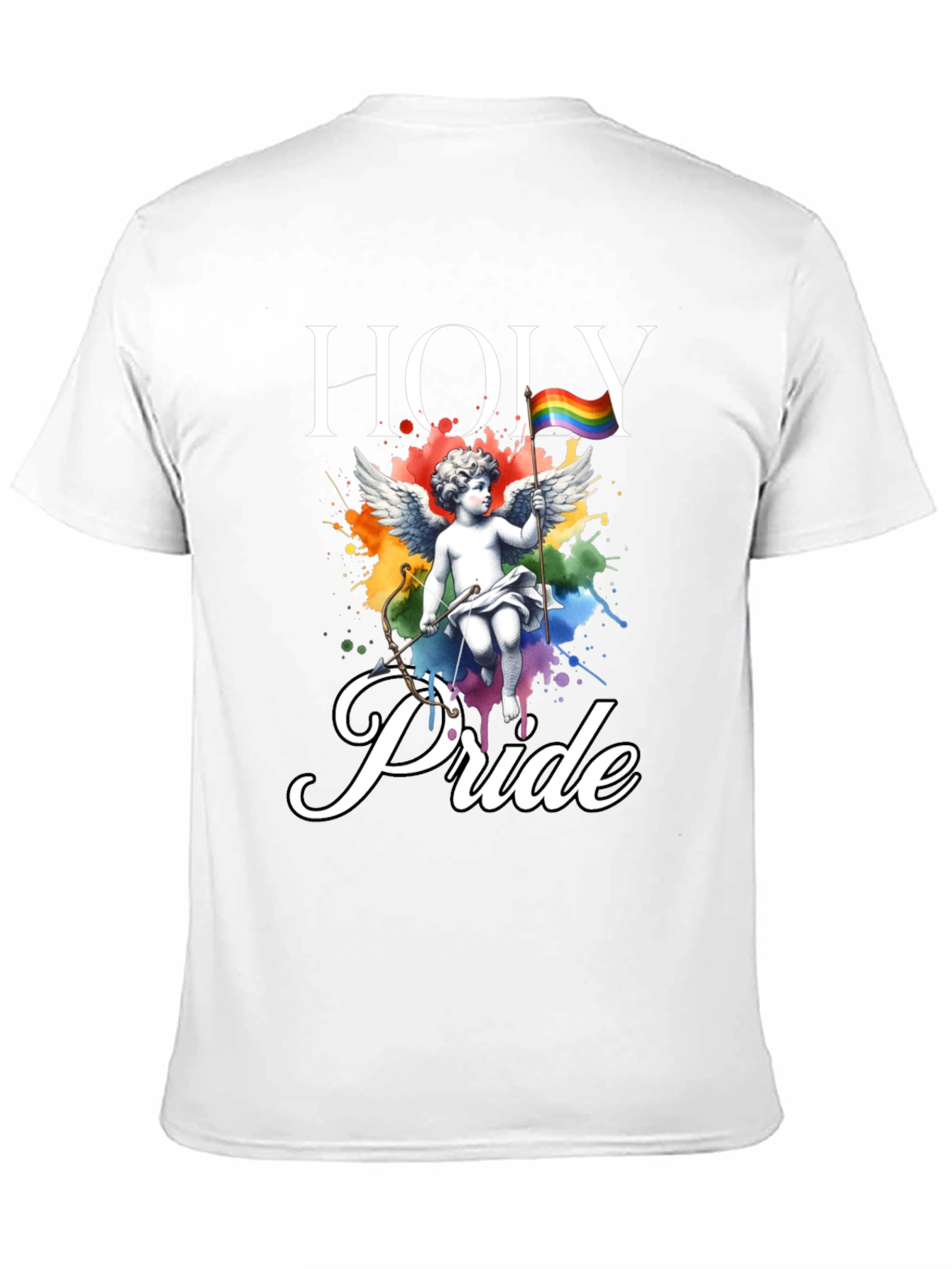 Holy Pride T-Shirt - LGBTQ+ Rainbow Angel Tee