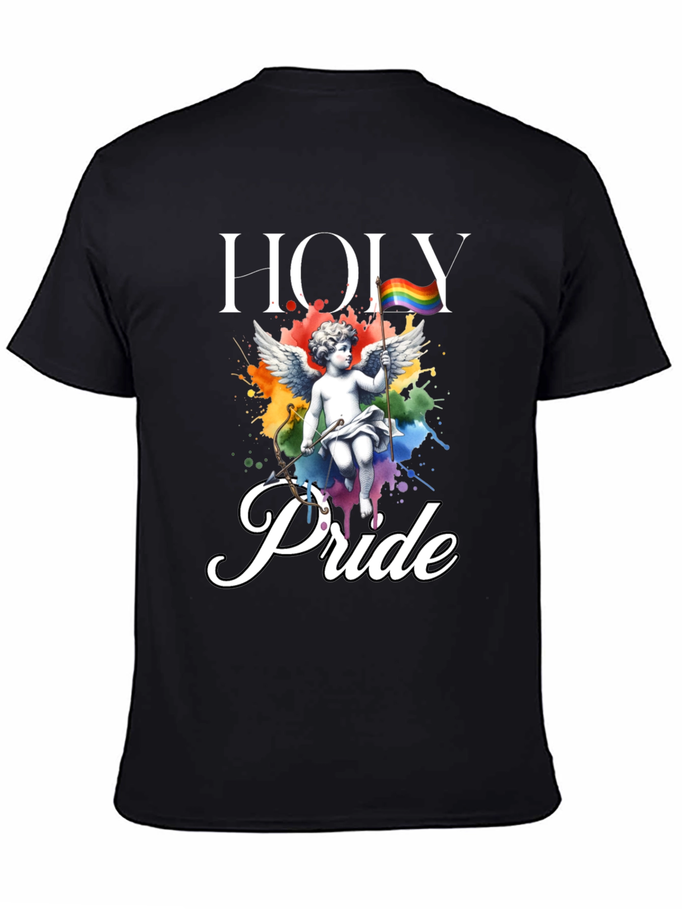 Holy Pride T-Shirt - LGBTQ+ Rainbow Angel Tee