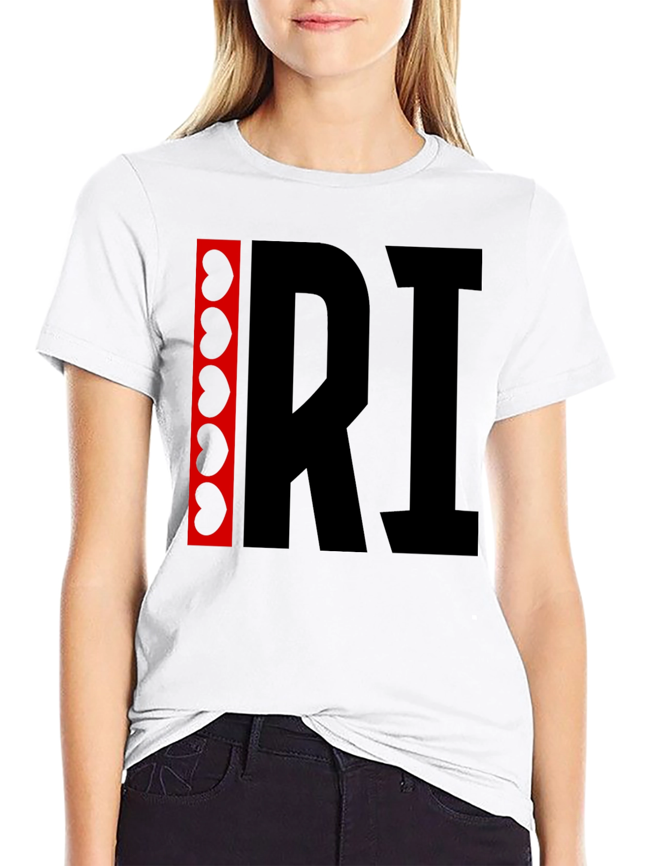 Unique Graphic T-Shirt: RI with Kidney Beans Accent