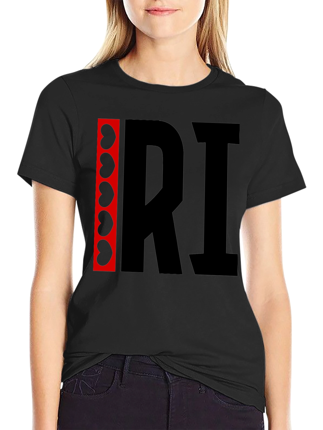 Unique Graphic T-Shirt: RI with Kidney Beans Accent