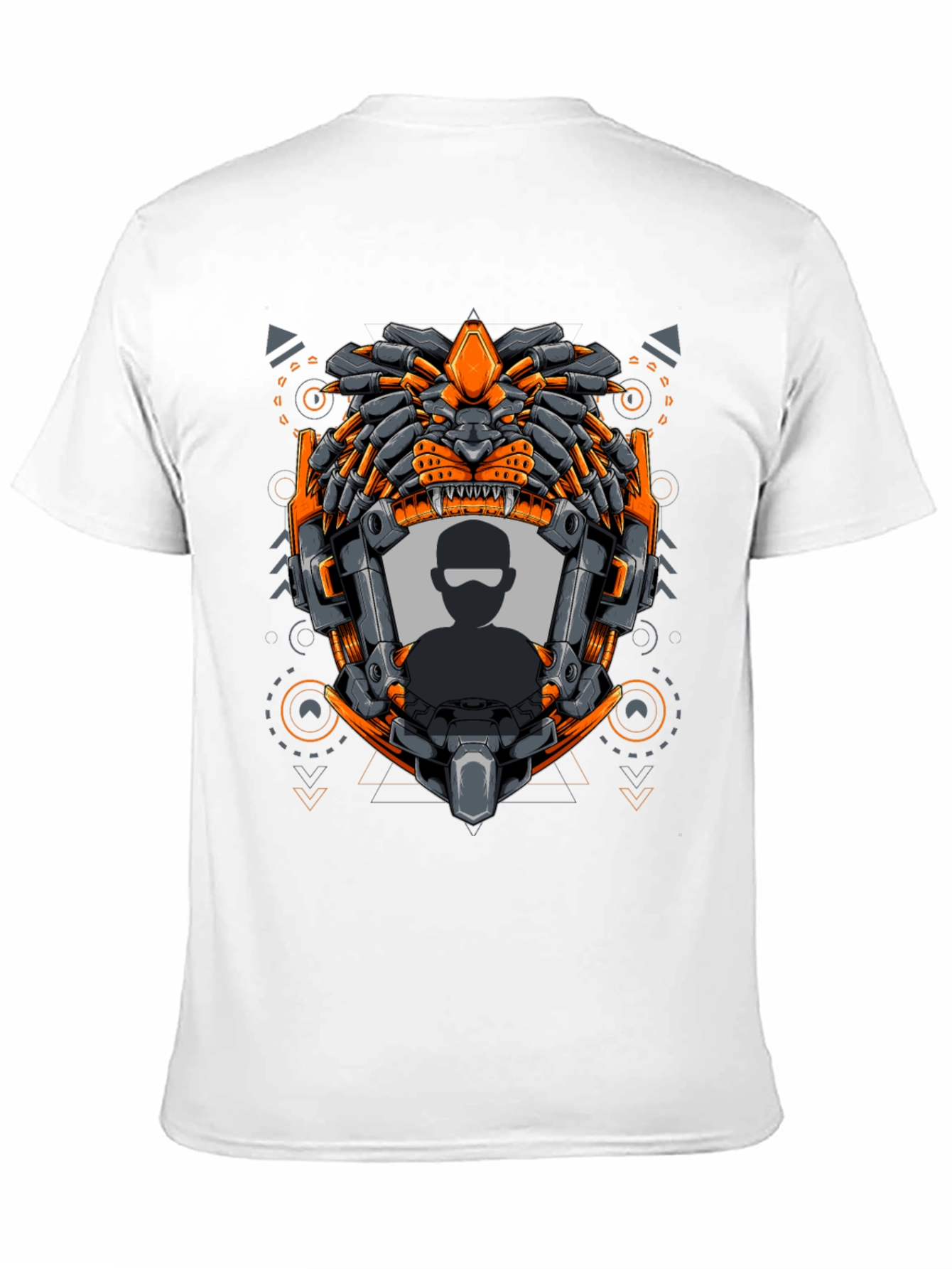 Cyberpunk Lion Graphic T-Shirt
