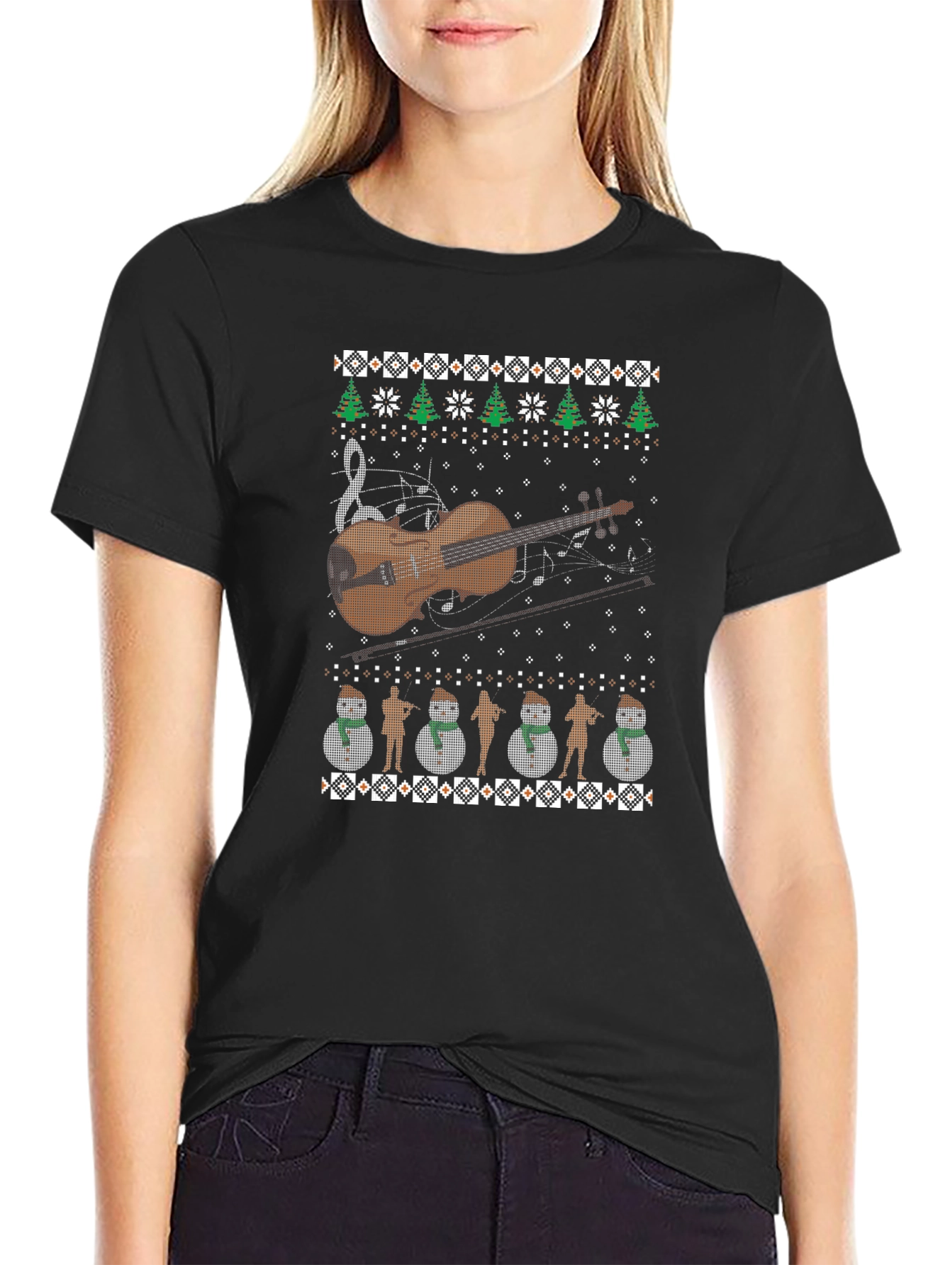 Musical Ugly Christmas Sweater T-Shirt
