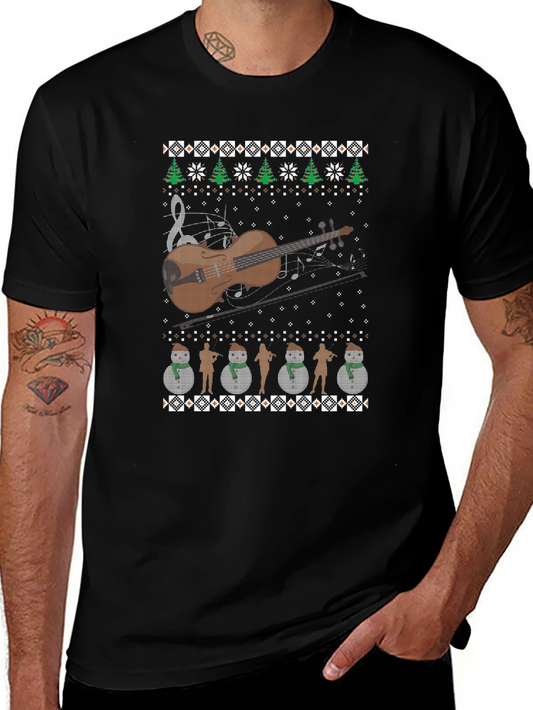 Musical Ugly Christmas Sweater T-Shirt