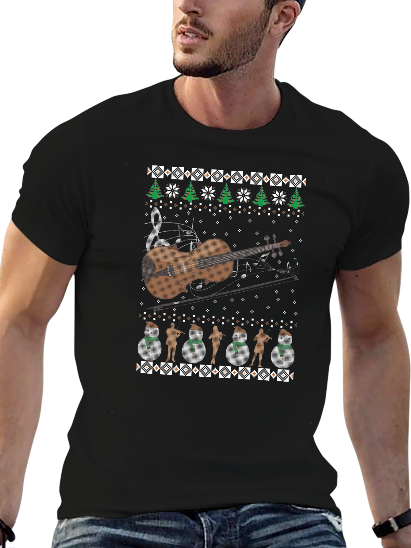 Musical Ugly Christmas Sweater T-Shirt