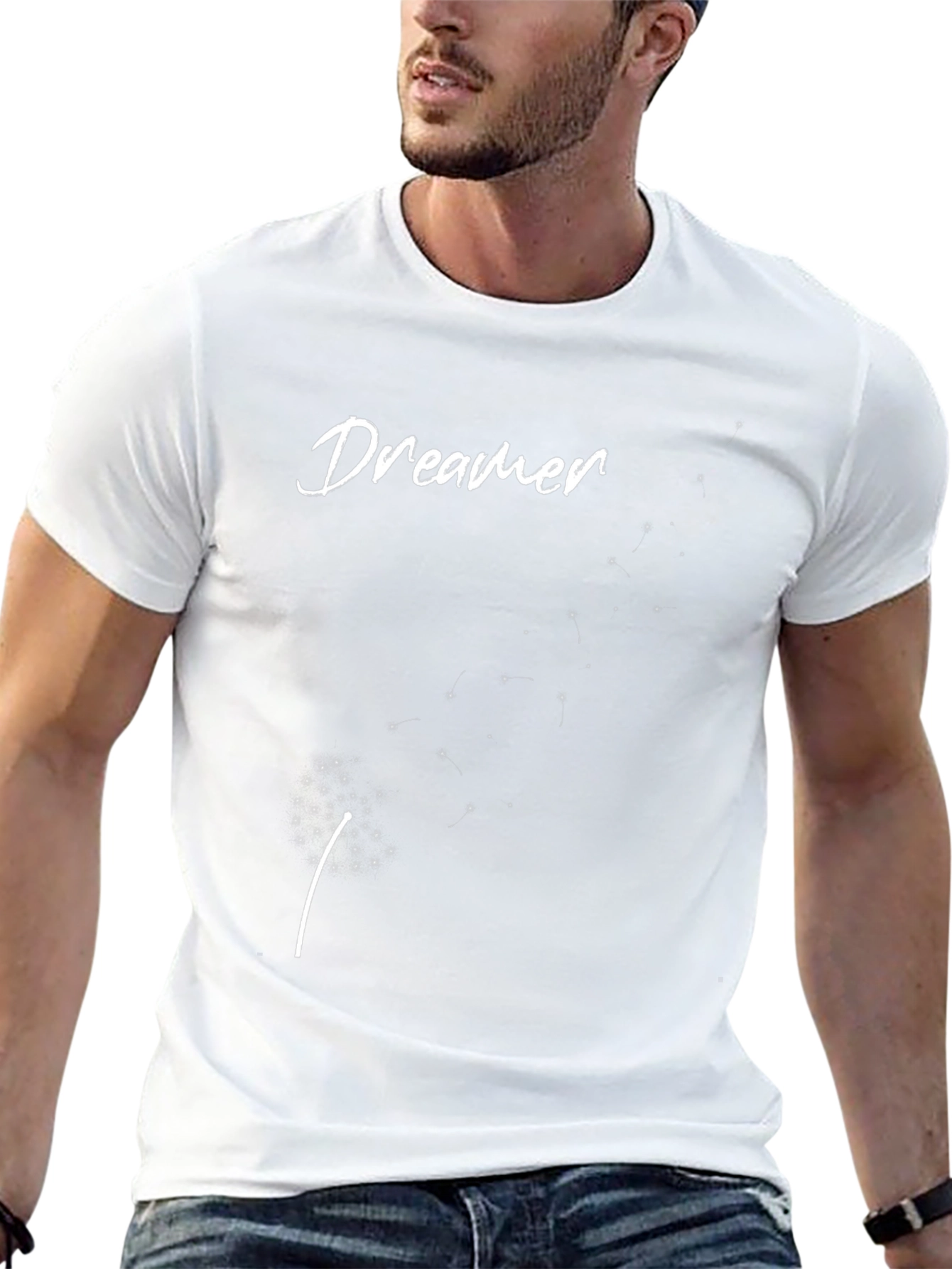Dreamer Graphic Tee - Black Cotton T-Shirt