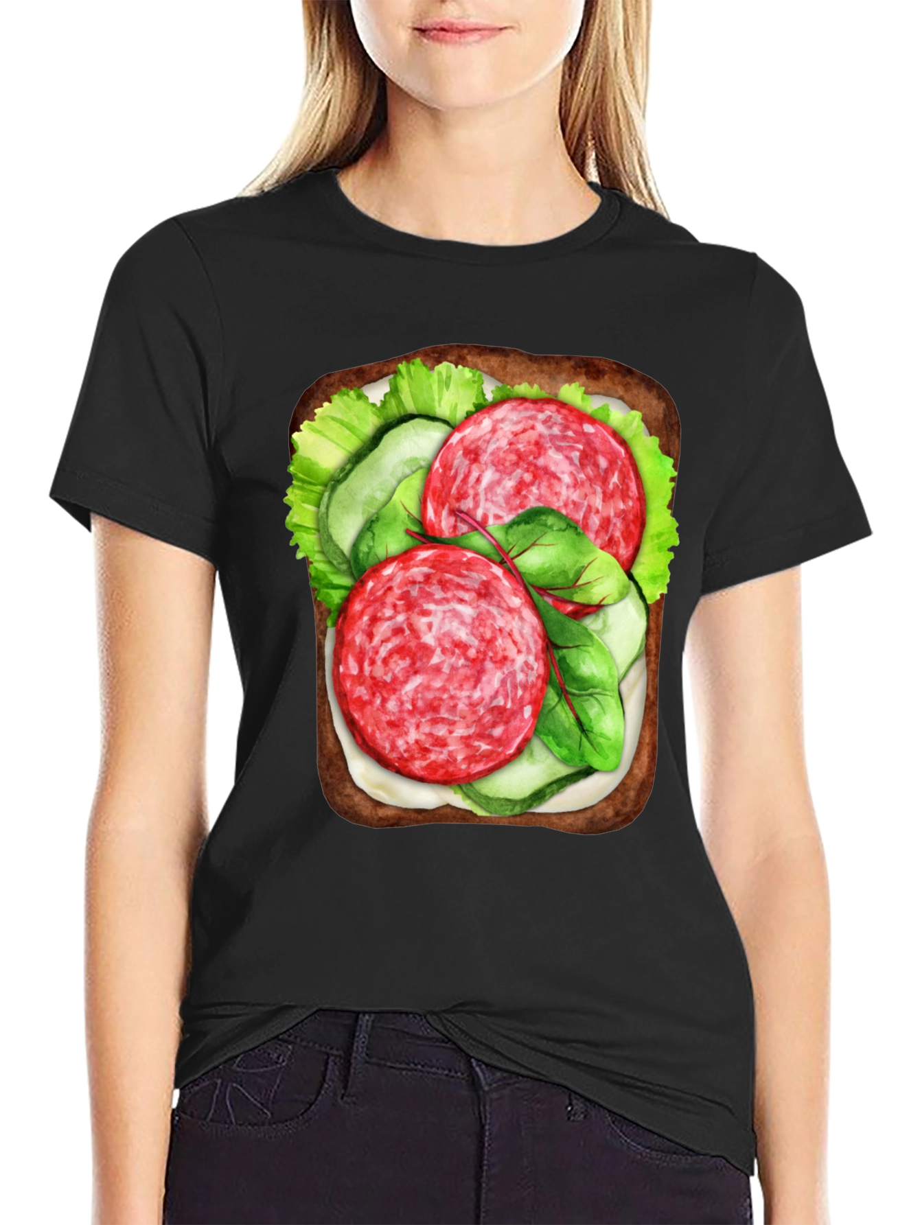 Funny Sandwich Graphic Tee - Foodie T-Shirt