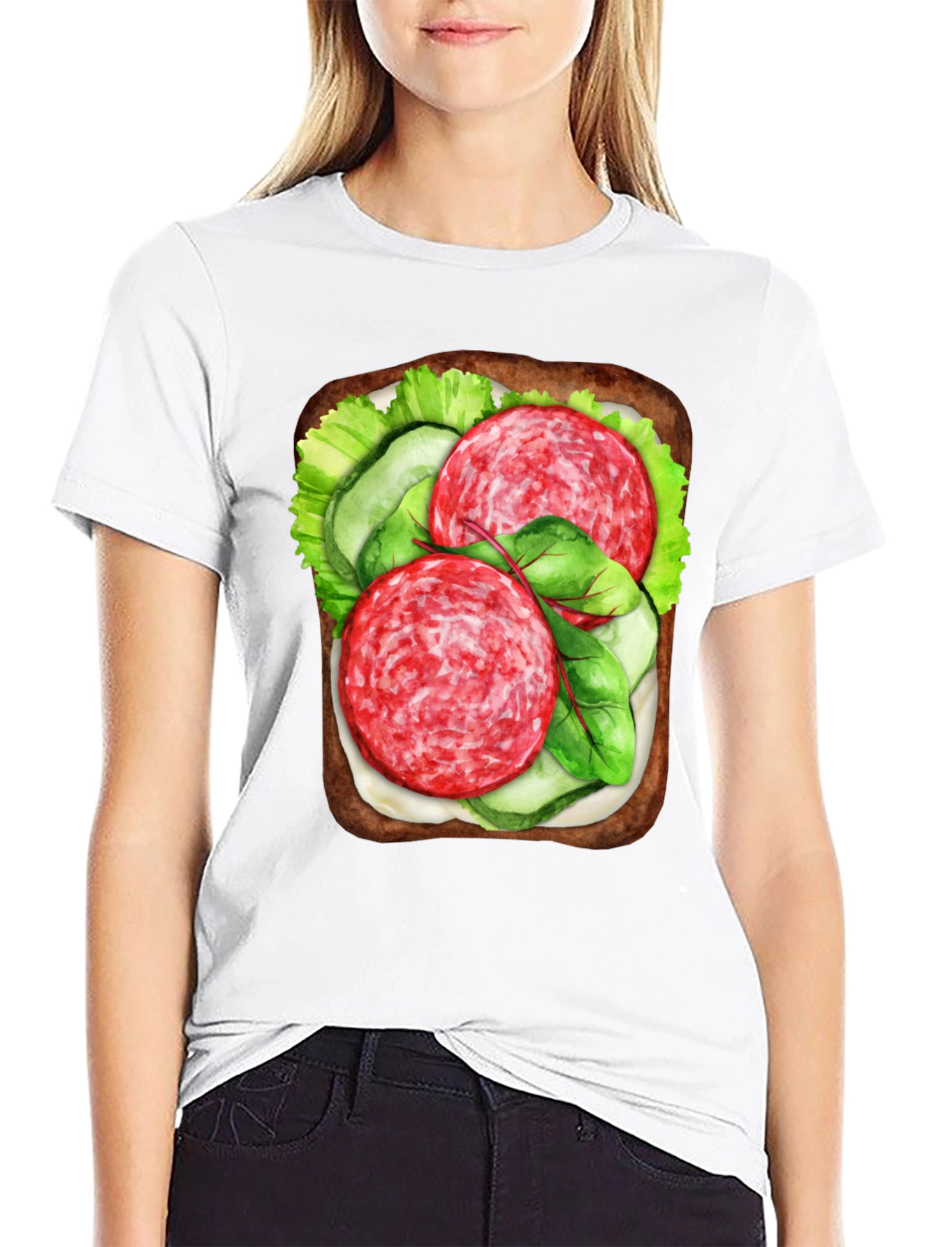 Funny Sandwich Graphic Tee - Foodie T-Shirt