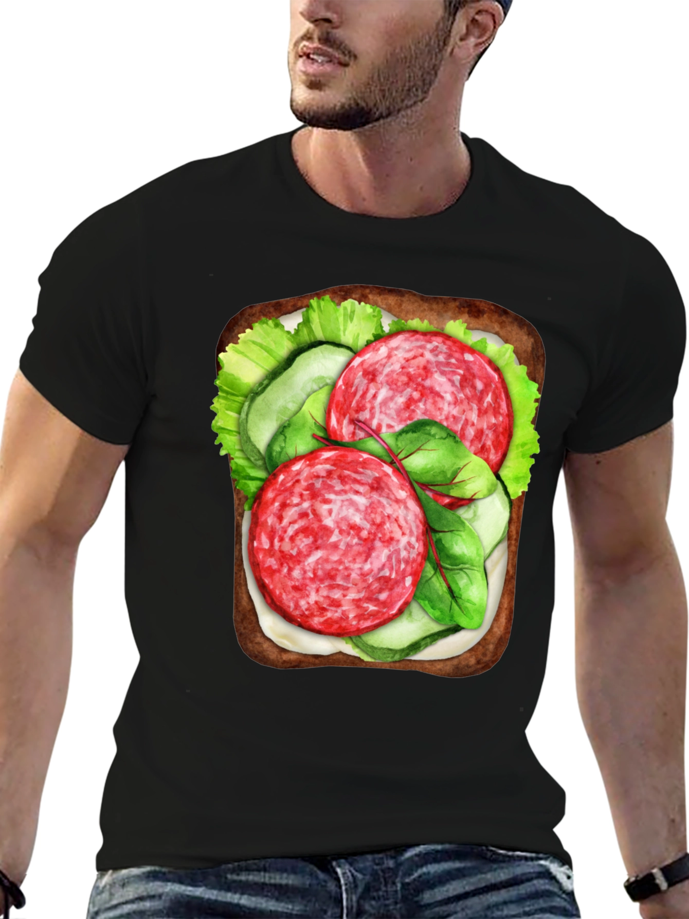 Funny Sandwich Graphic Tee - Foodie T-Shirt