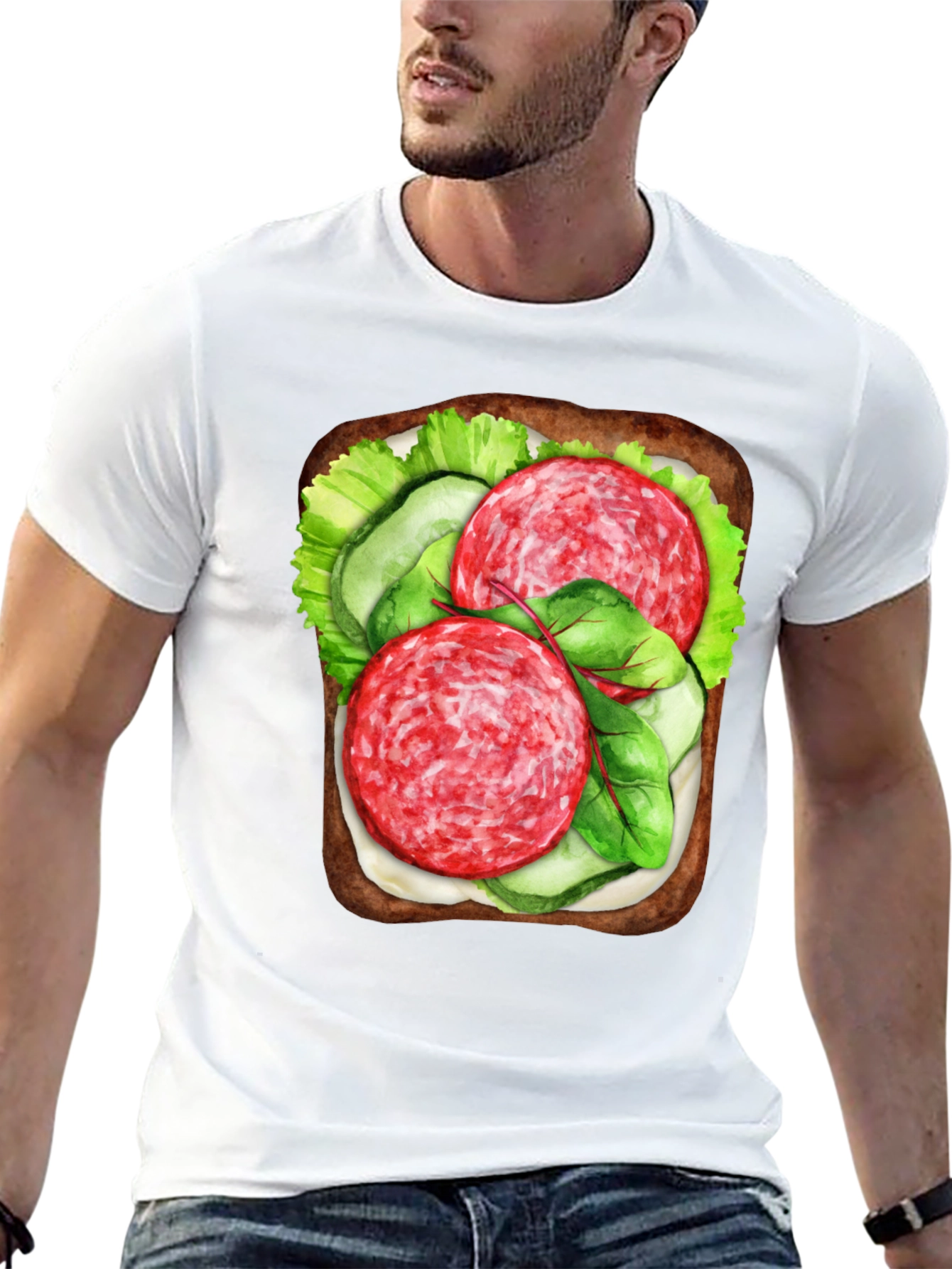 Funny Sandwich Graphic Tee - Foodie T-Shirt
