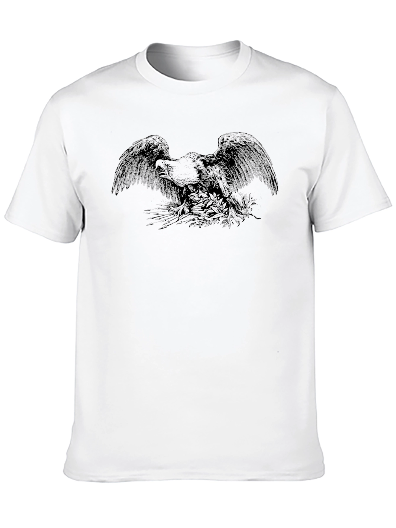 Eagle Graphic Black T-Shirt | Mens Casual Wear