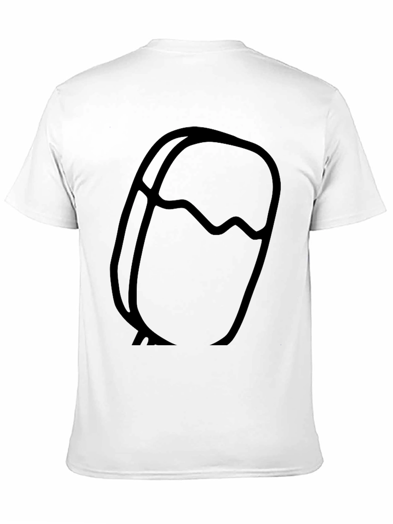 Modern Graphic Tee - Abstract Design Casual Black Shirt