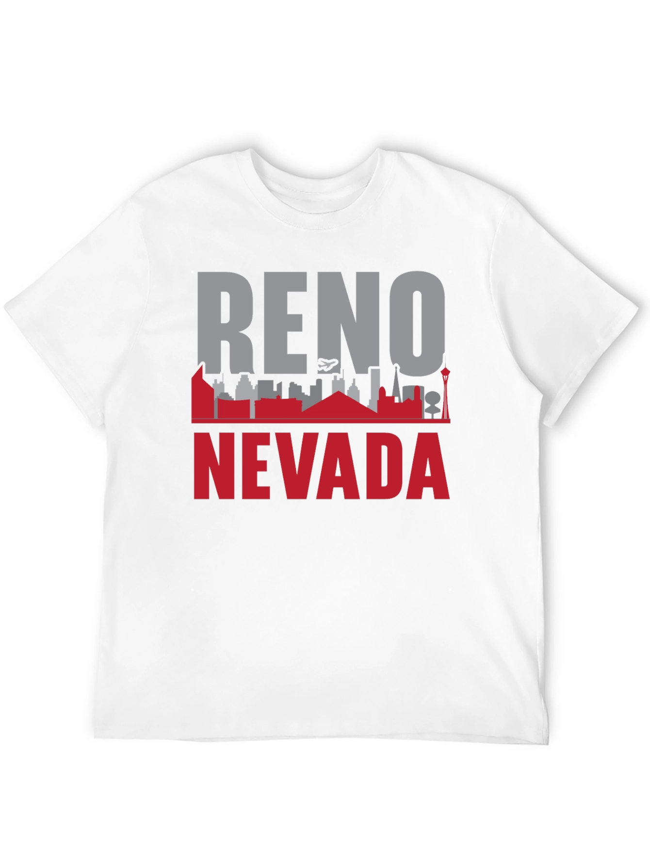 Reno Nevada Skyline Graphic Tee - Black