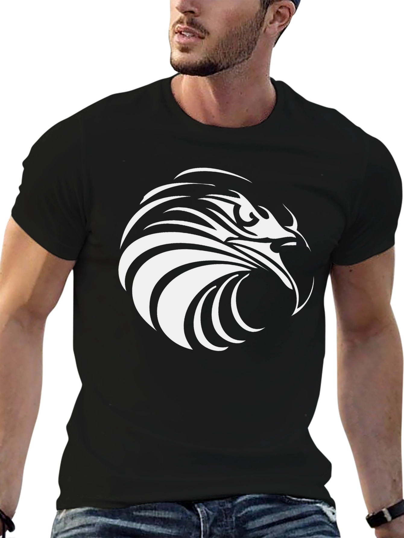 Black Eagle Graphic Tee - Bold Statement Shirt
