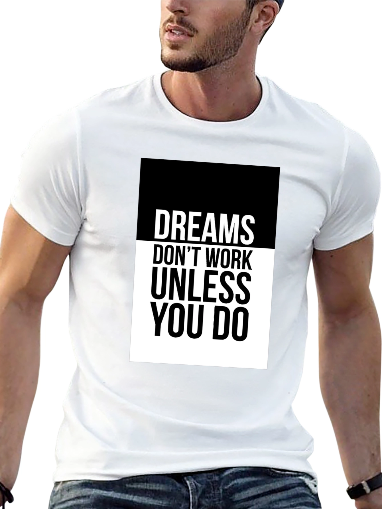 Dreams Dont Work Black Graphic Tee