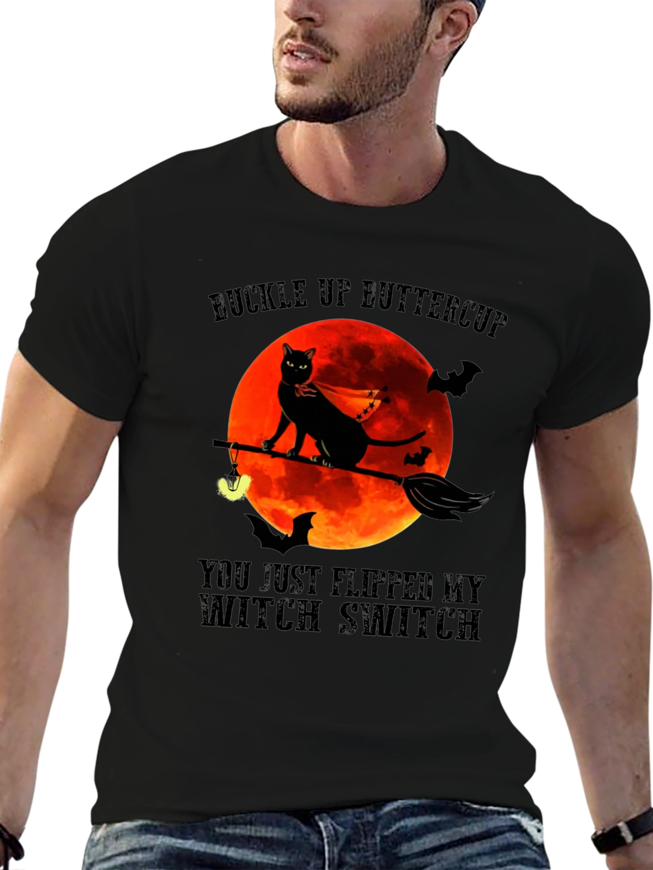 Buckle Up Buttercup Witch Switch T-Shirt