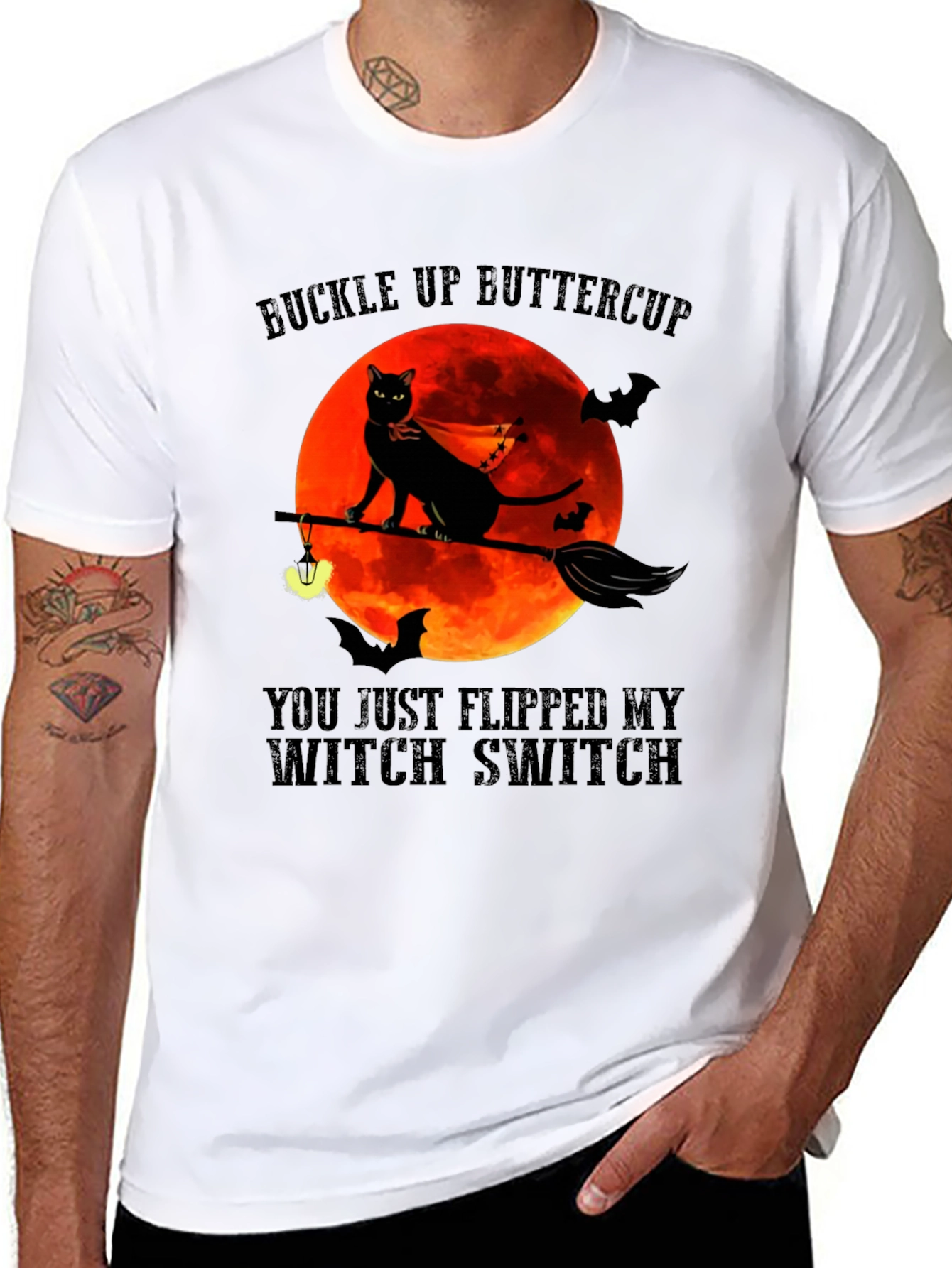 Buckle Up Buttercup Witch Switch T-Shirt