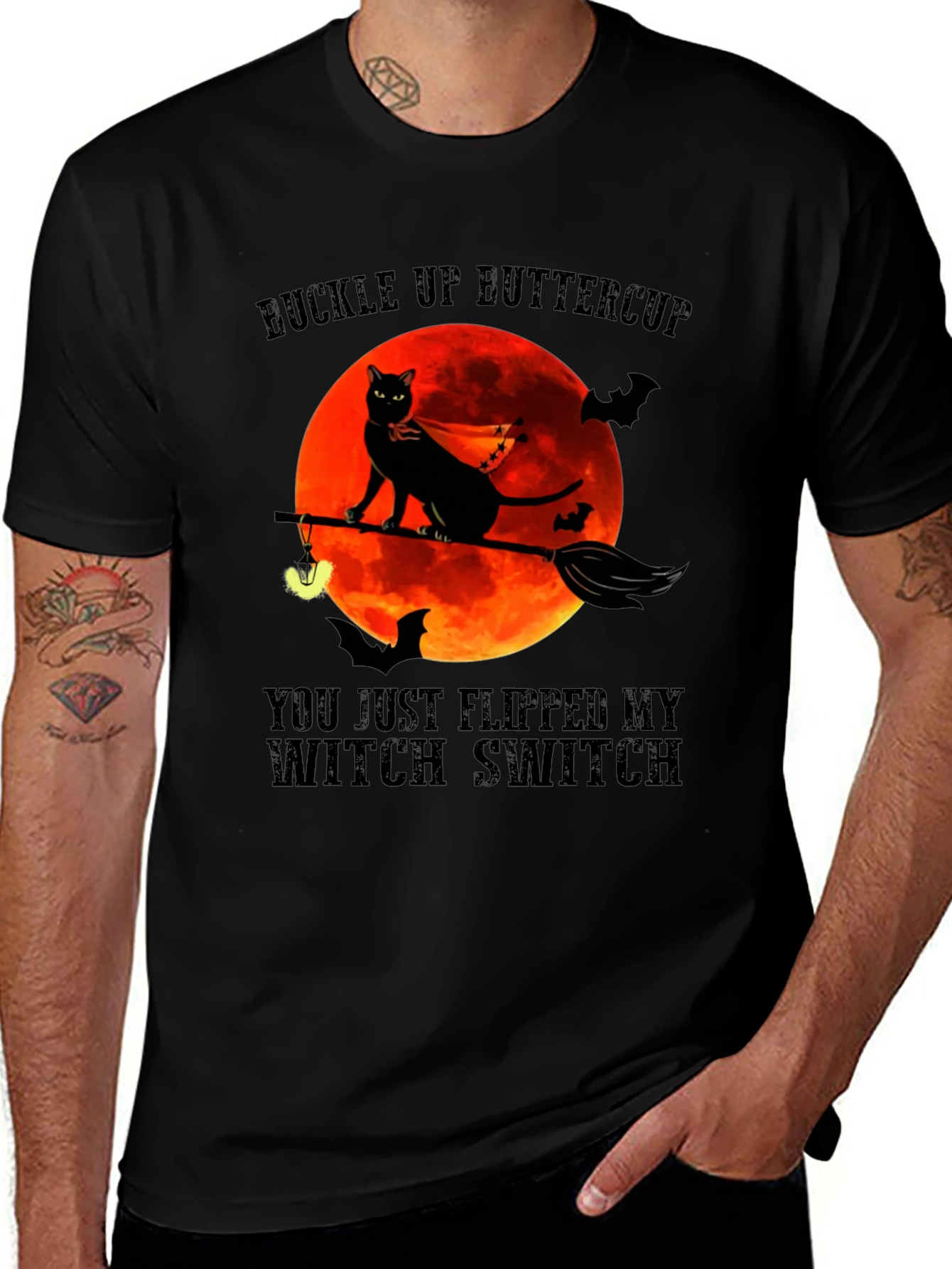 Buckle Up Buttercup Witch Switch T-Shirt