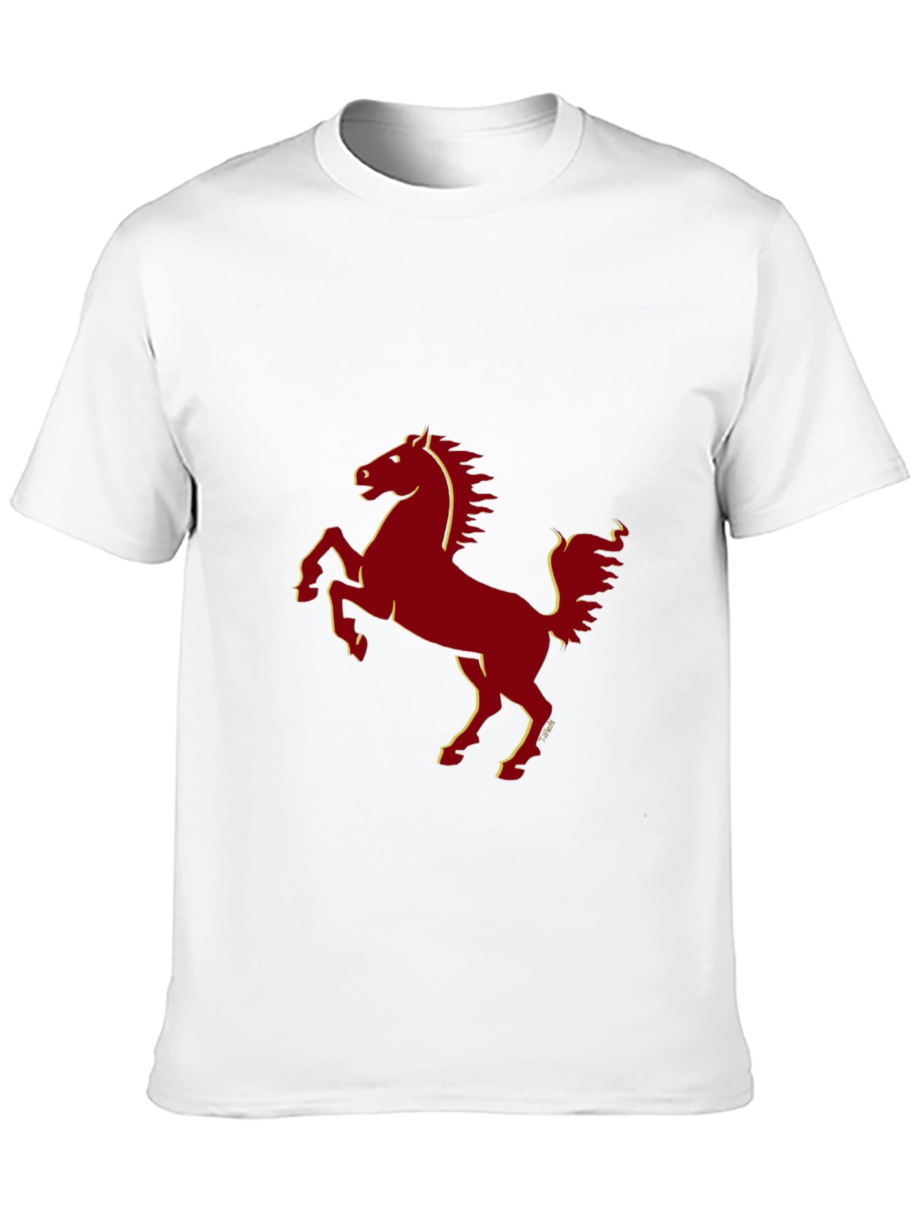 Prancing Horse Graphic Tee - Classic Style
