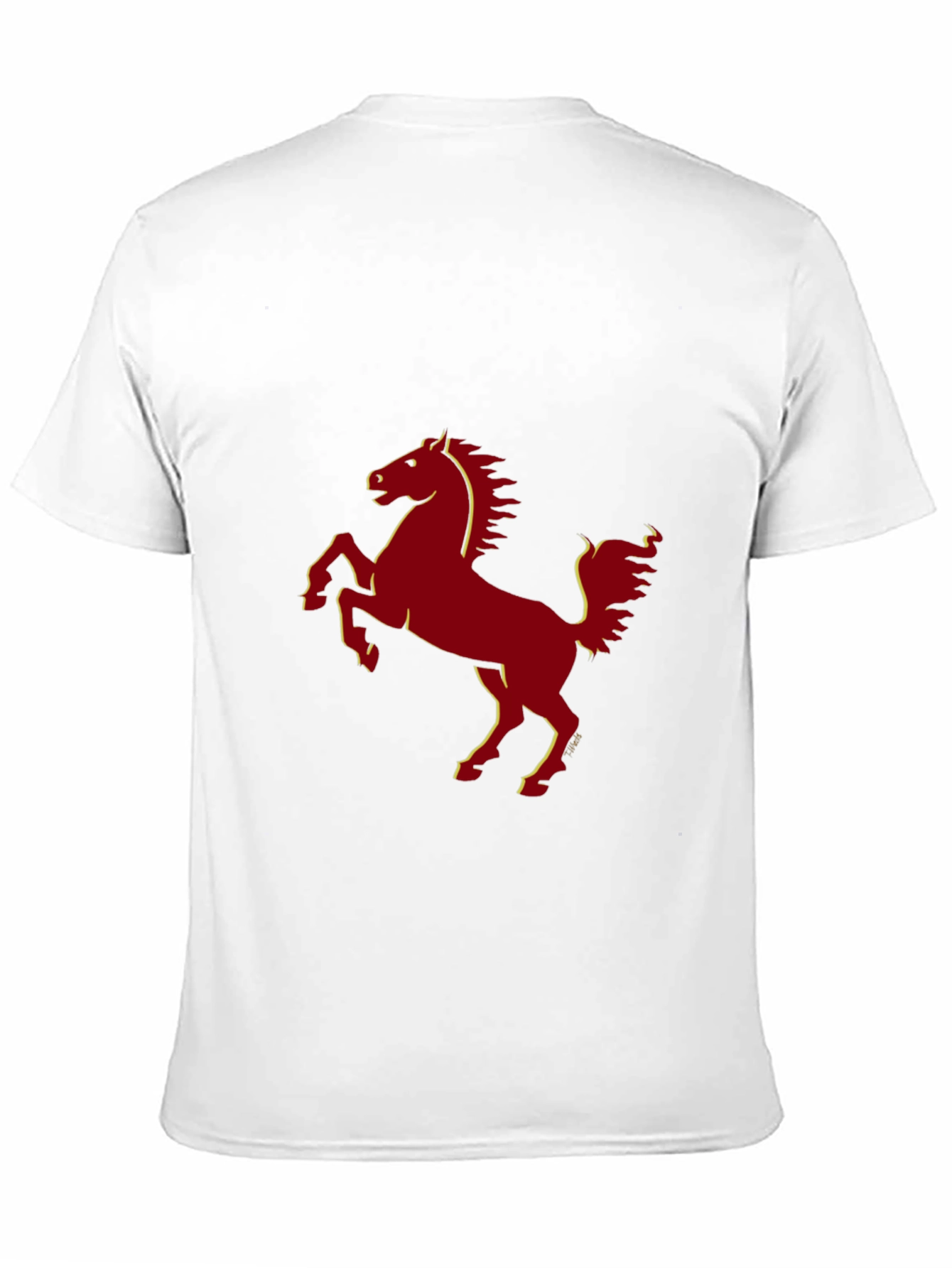 Prancing Horse Graphic Tee - Classic Style