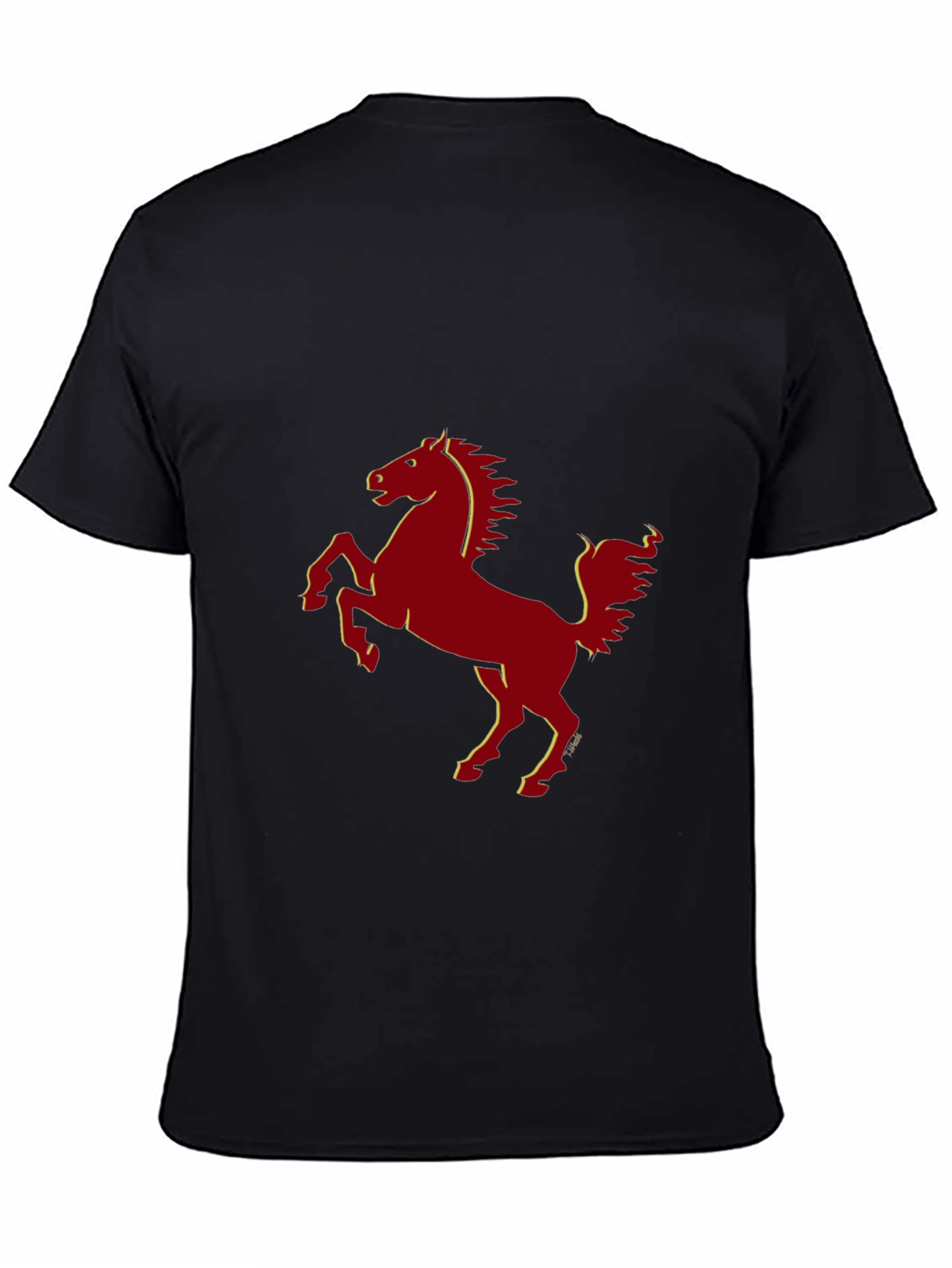Prancing Horse Graphic Tee - Classic Style