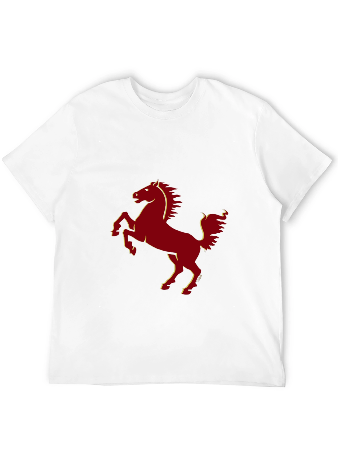 Prancing Horse Graphic Tee - Classic Style