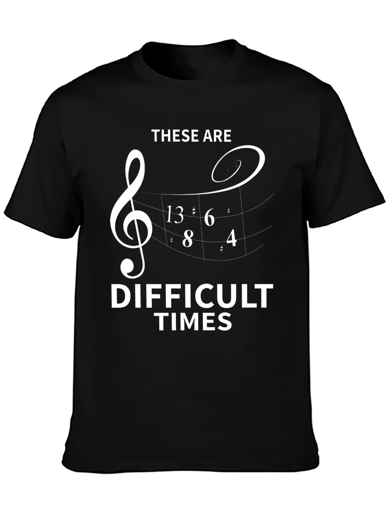Difficult Times Music Equation T-Shirt