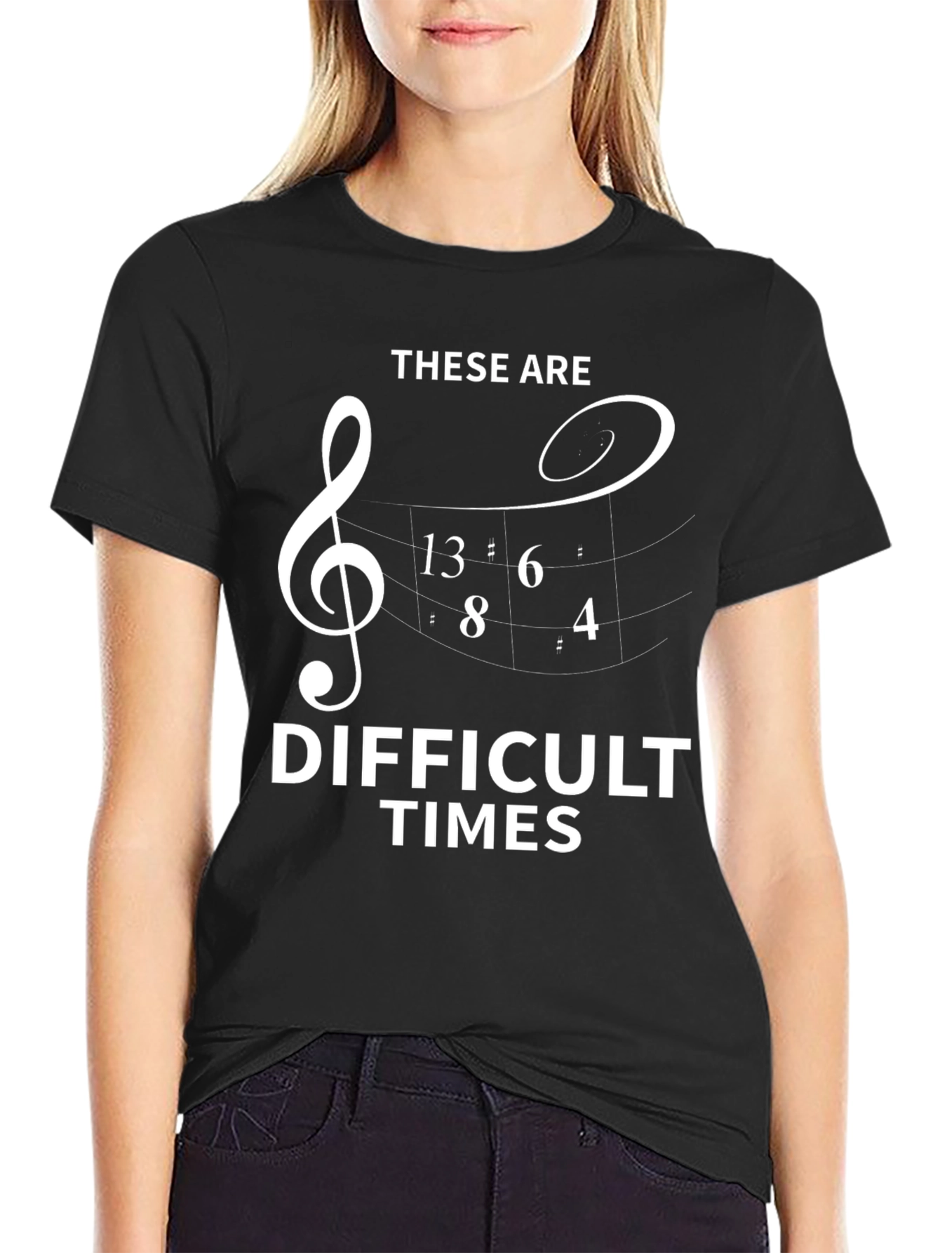 Difficult Times Music Equation T-Shirt