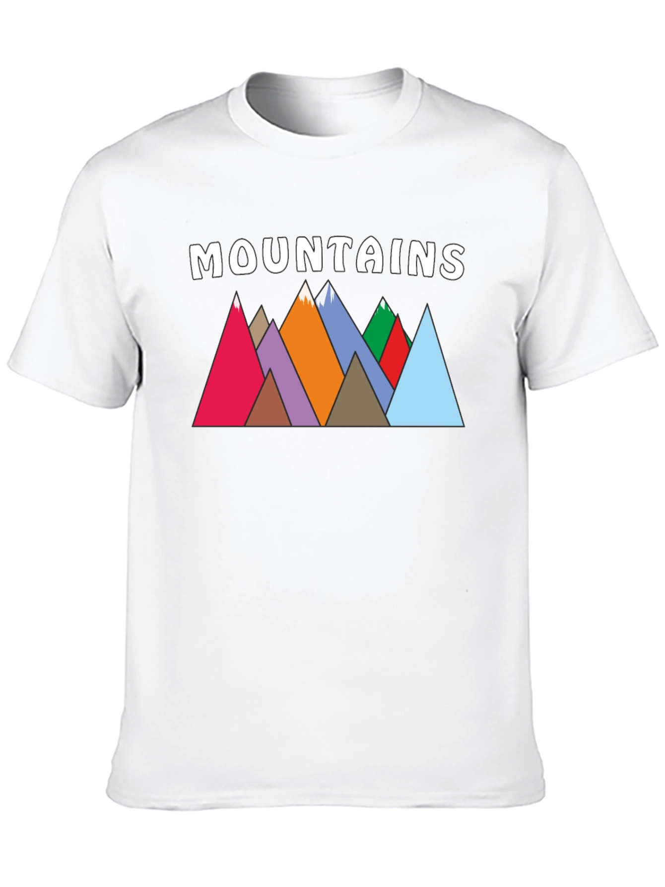 Mountains Graphic Print T-Shirt for Nature Lovers
