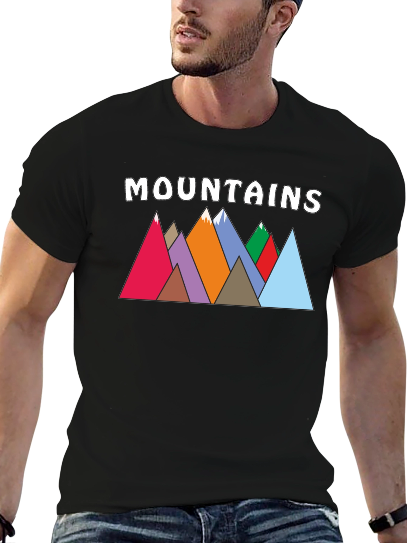 Mountains Graphic Print T-Shirt for Nature Lovers