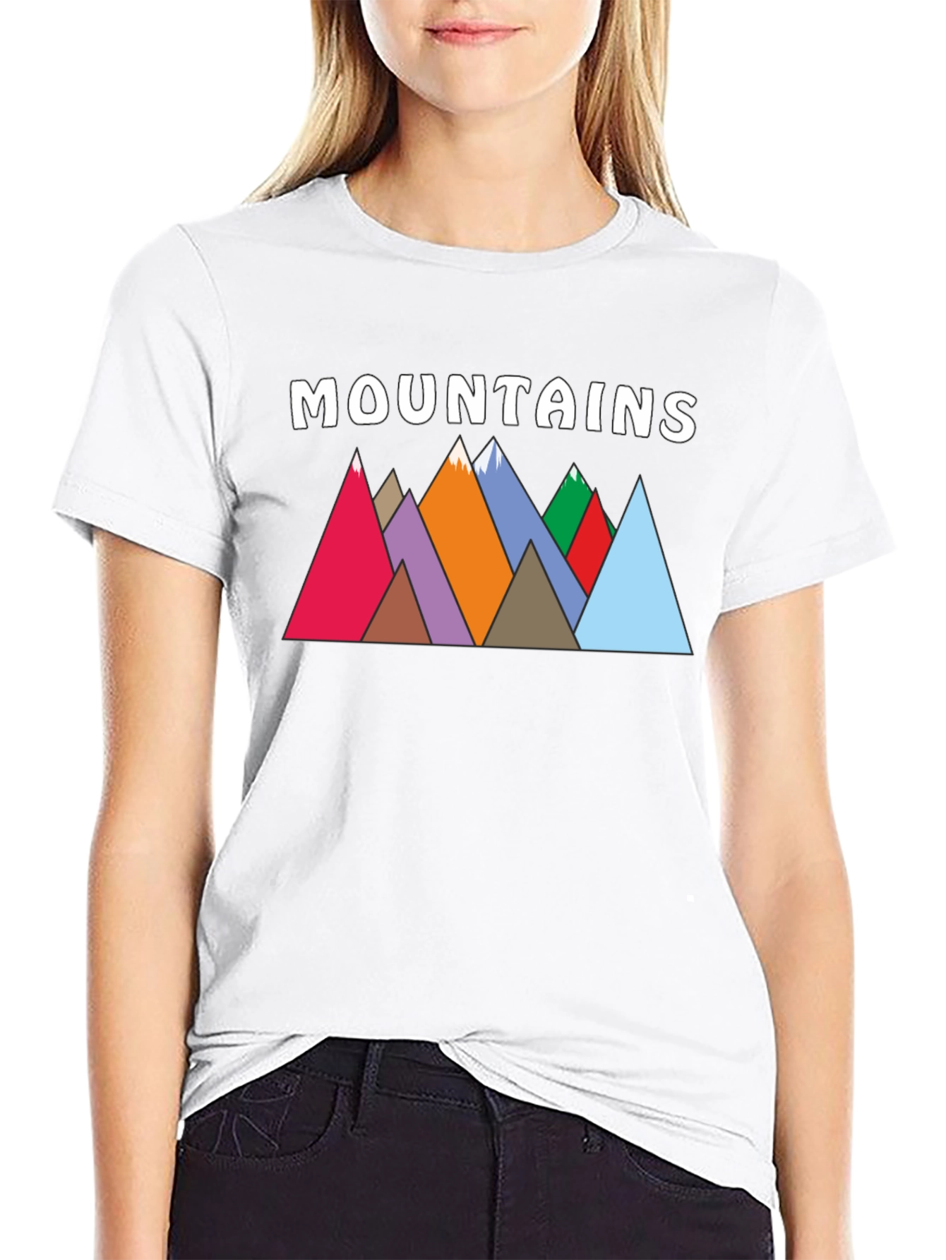 Mountains Graphic Print T-Shirt for Nature Lovers