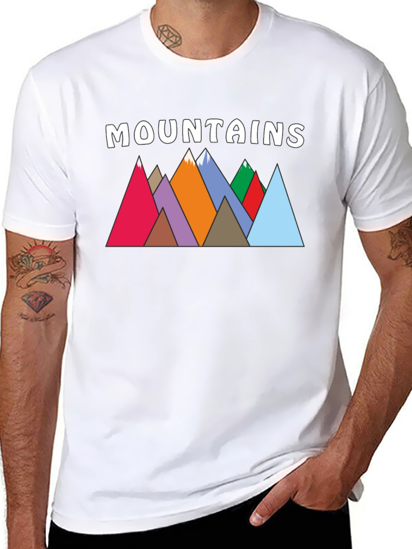 Mountains Graphic Print T-Shirt for Nature Lovers