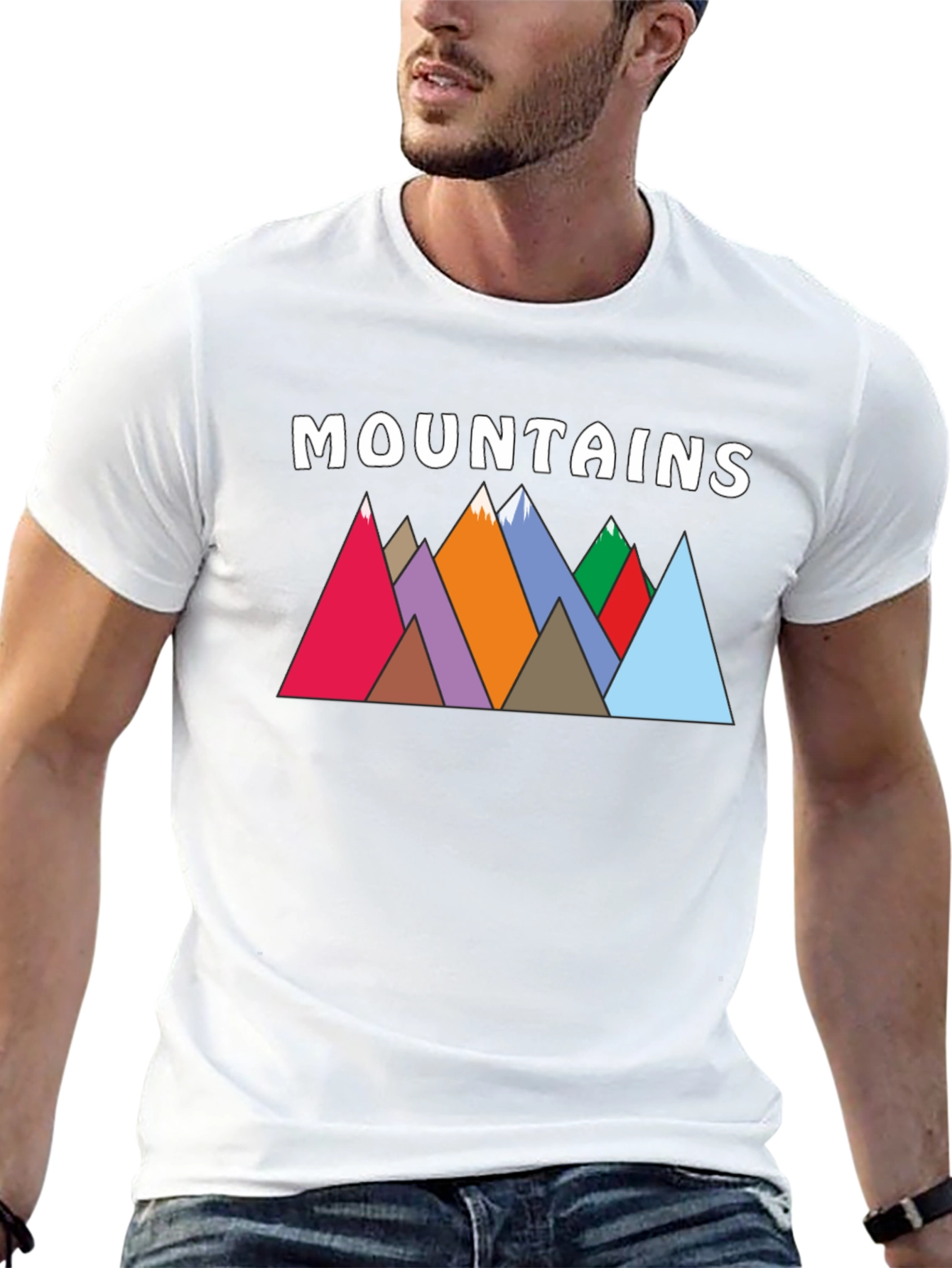Mountains Graphic Print T-Shirt for Nature Lovers