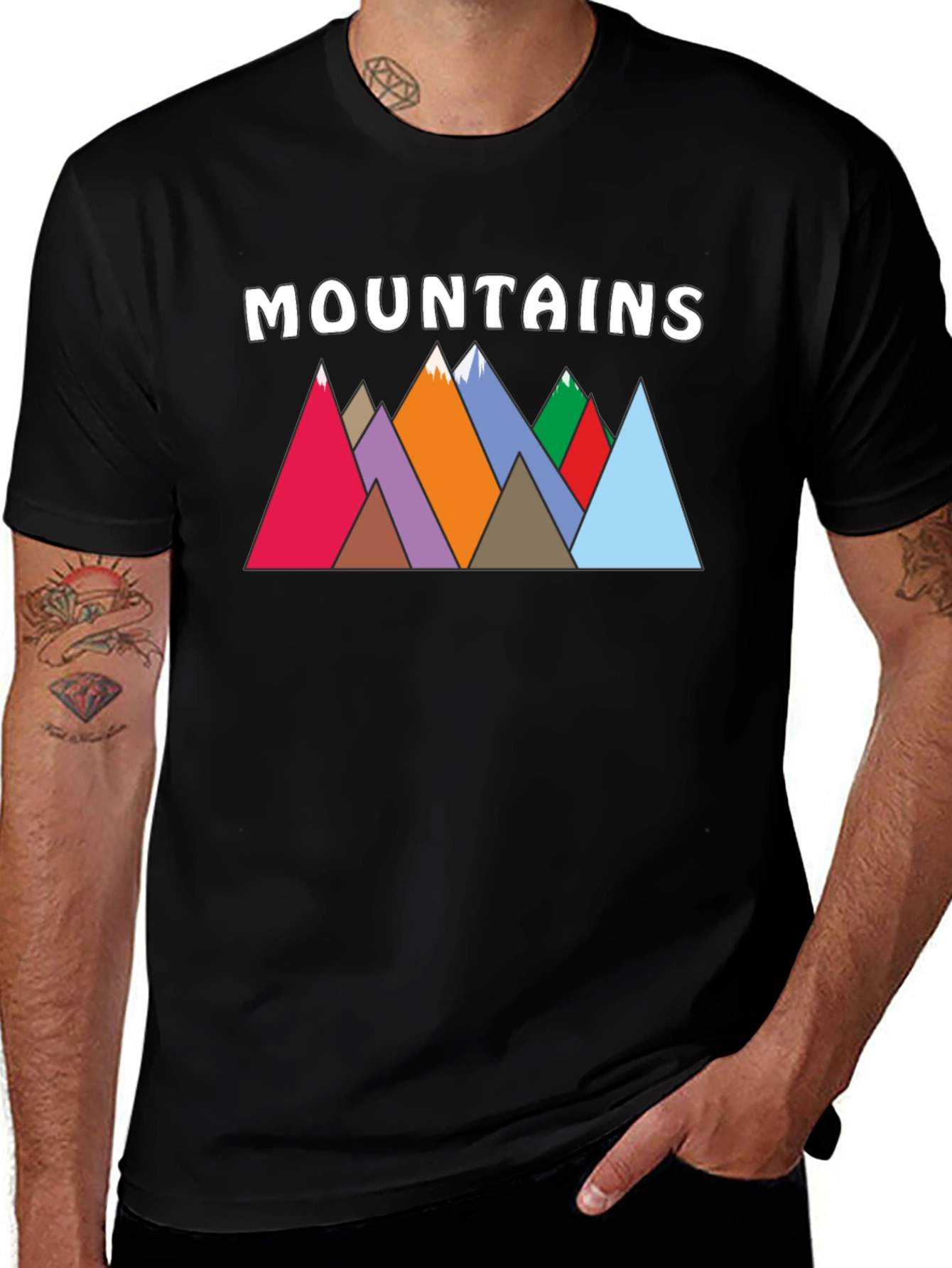 Mountains Graphic Print T-Shirt for Nature Lovers
