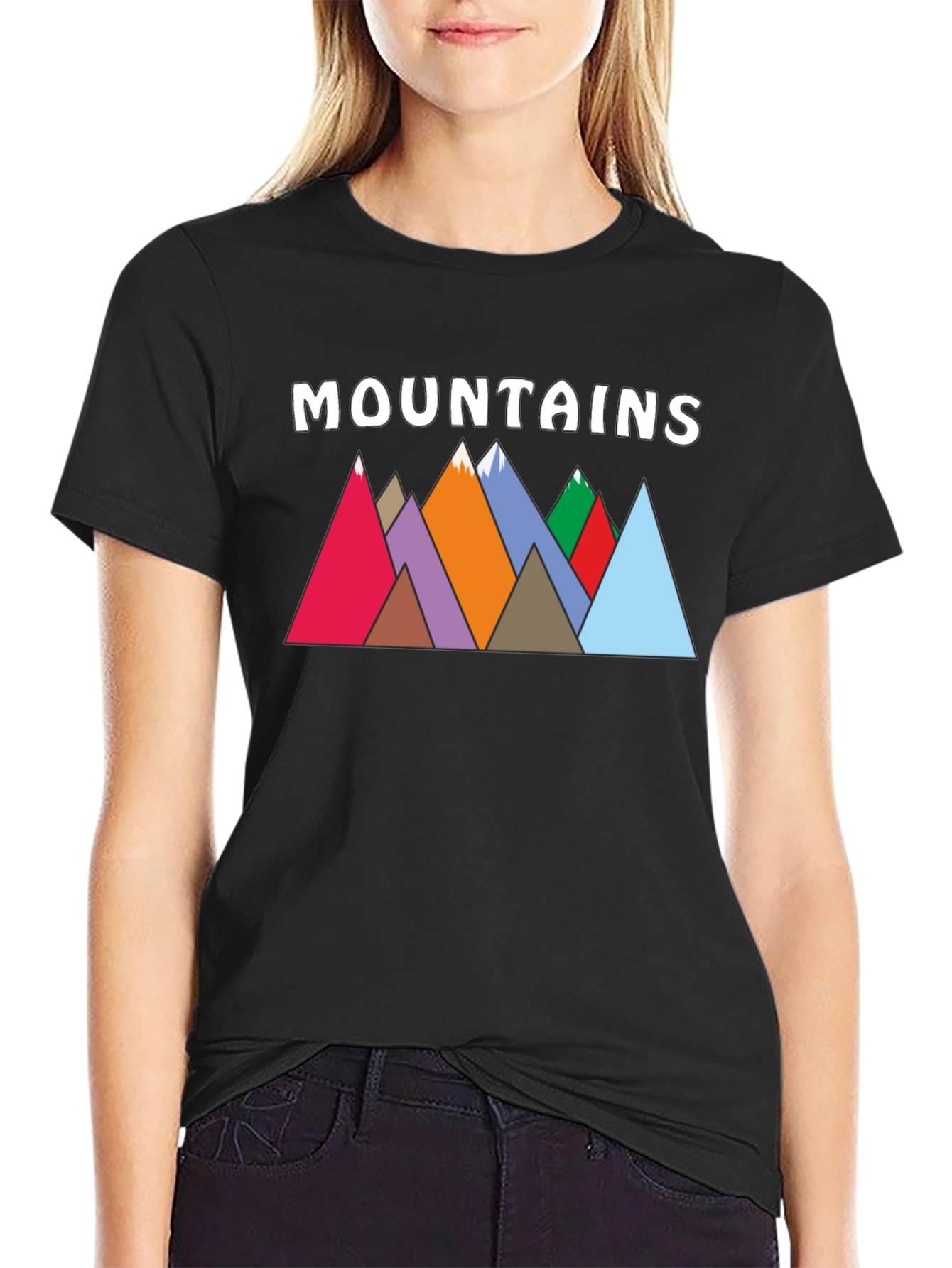 Mountains Graphic Print T-Shirt for Nature Lovers