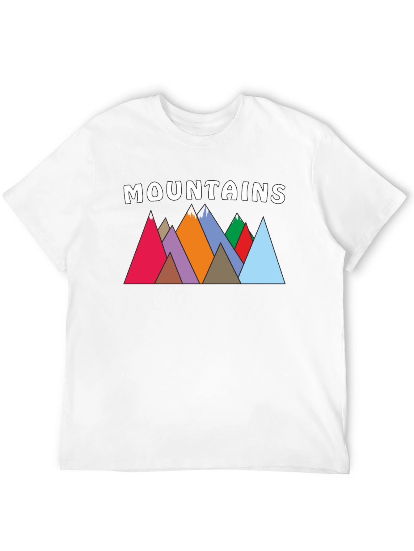 Mountains Graphic Print T-Shirt for Nature Lovers