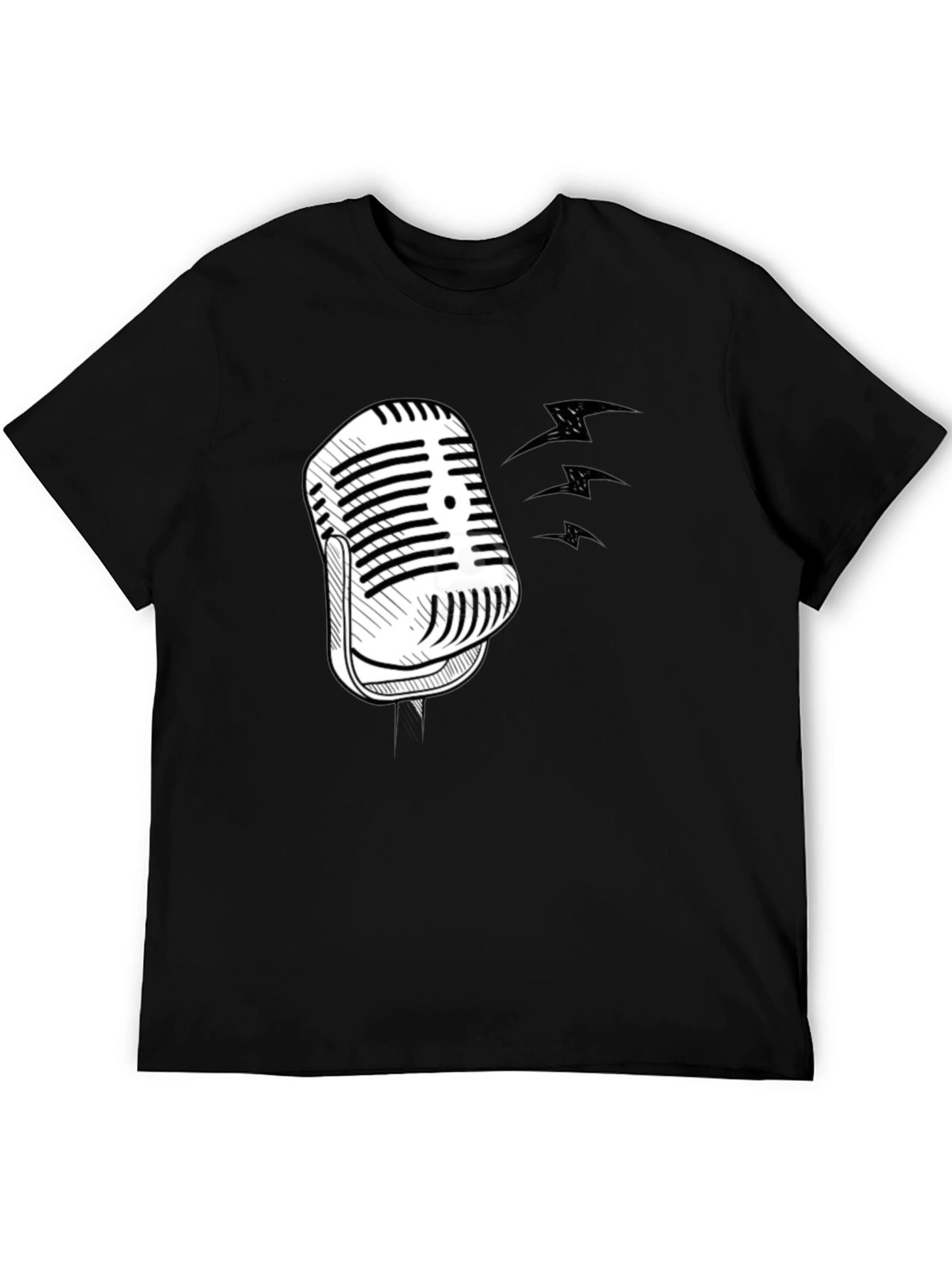 Retro Microphone Graphic T-Shirt