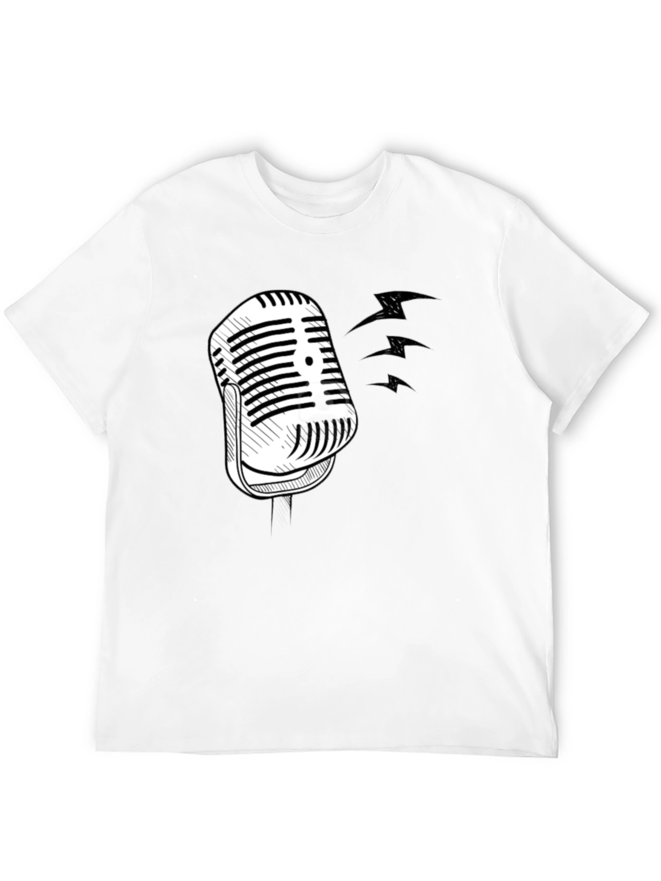 Retro Microphone Graphic T-Shirt