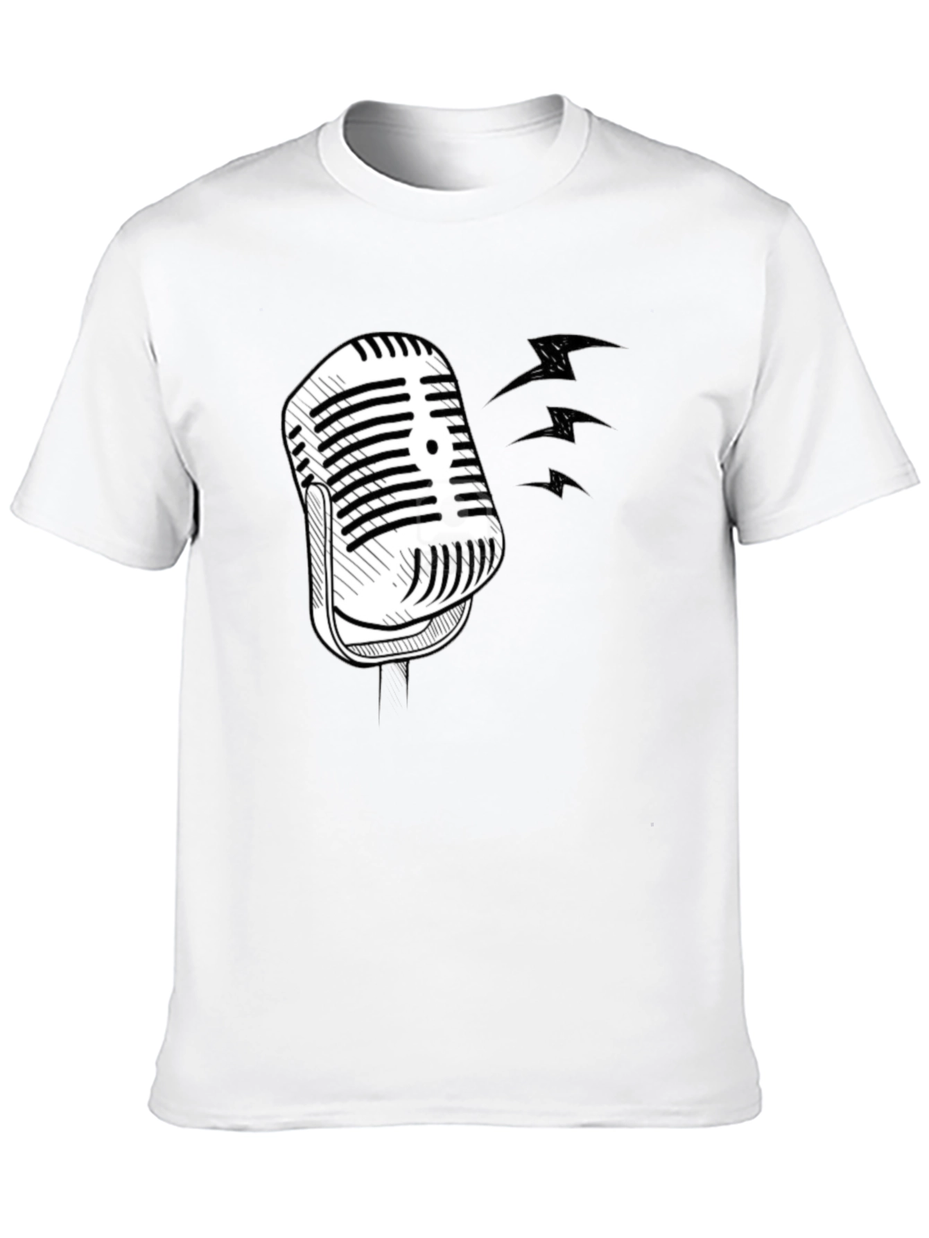 Retro Microphone Graphic T-Shirt
