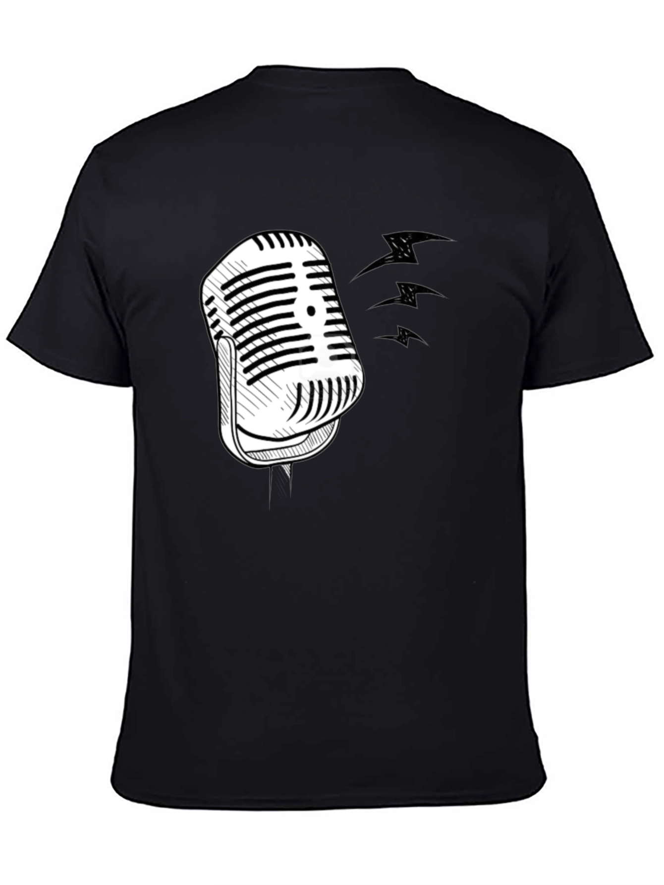 Retro Microphone Graphic T-Shirt