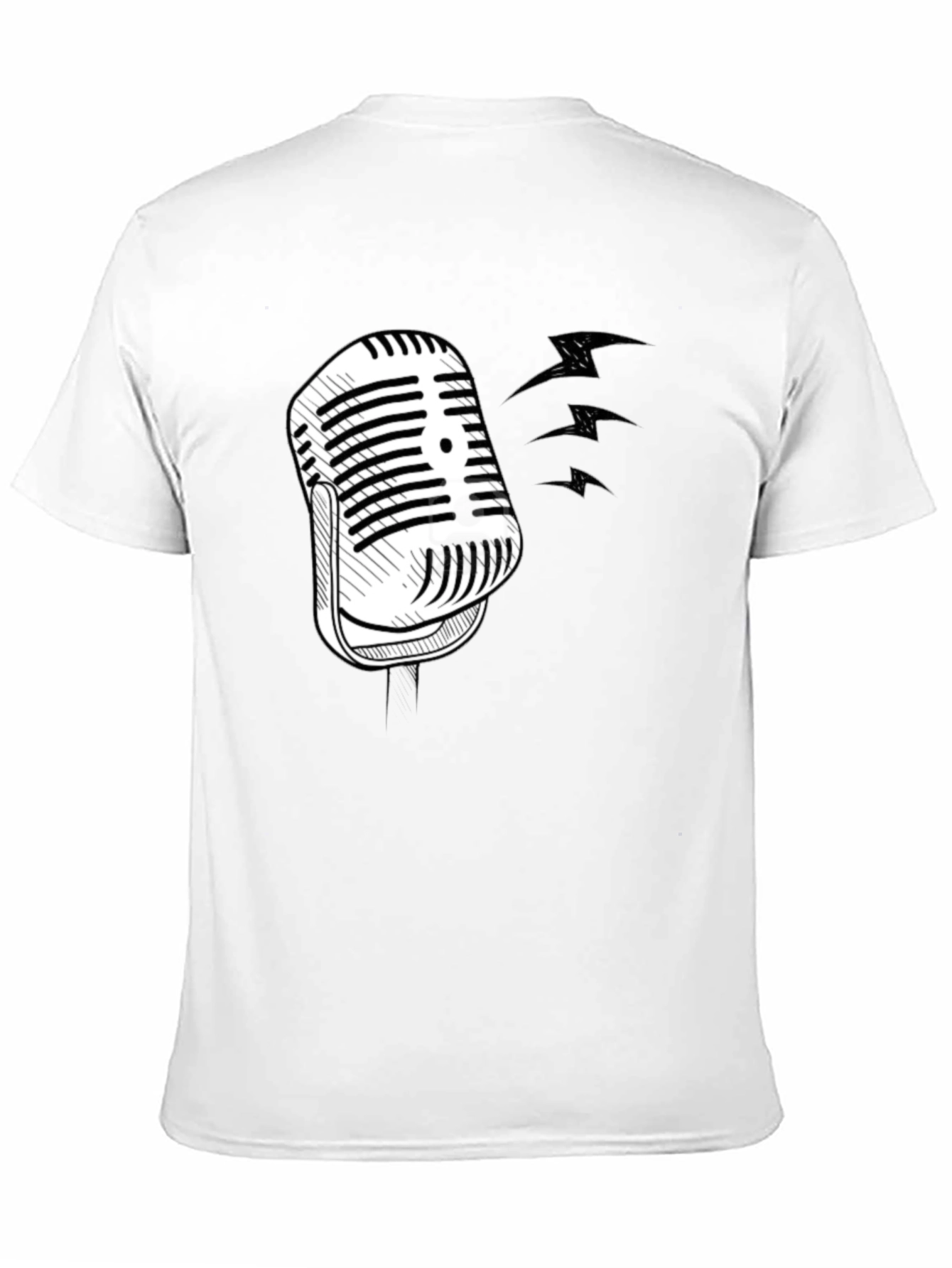 Retro Microphone Graphic T-Shirt