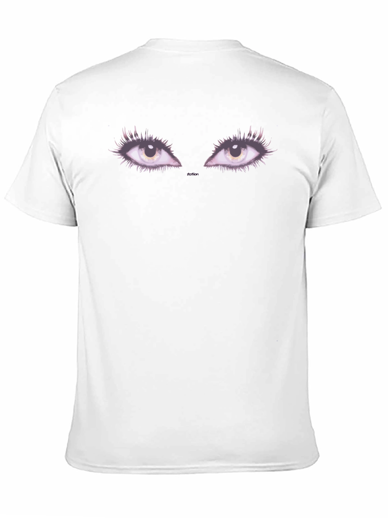 Mysterious Eyes Graphic Tee - Premium Black Cotton