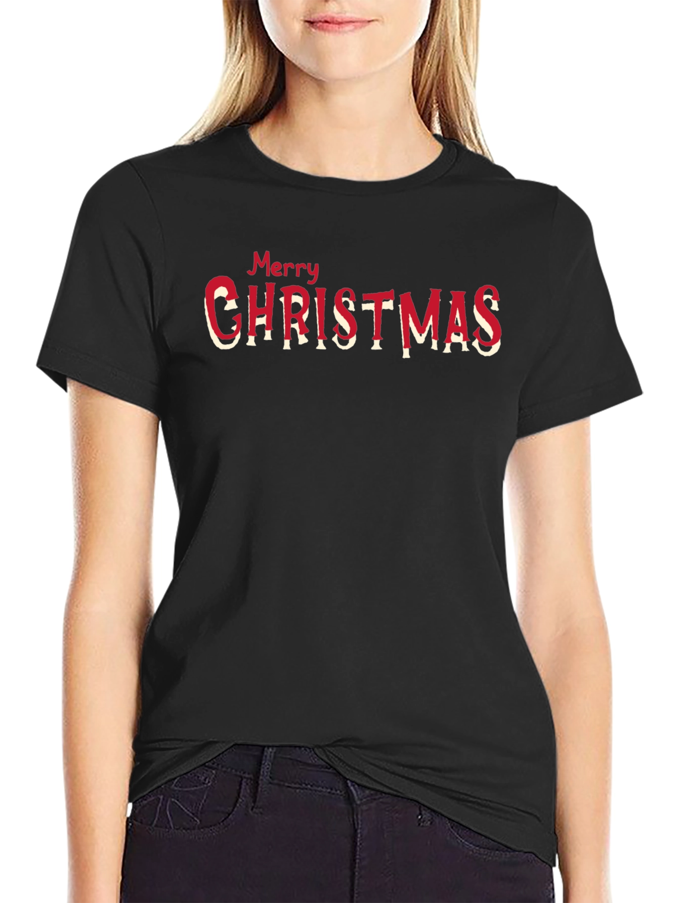 Merry Christmas Graphic T-Shirt - Holiday Festive Tee