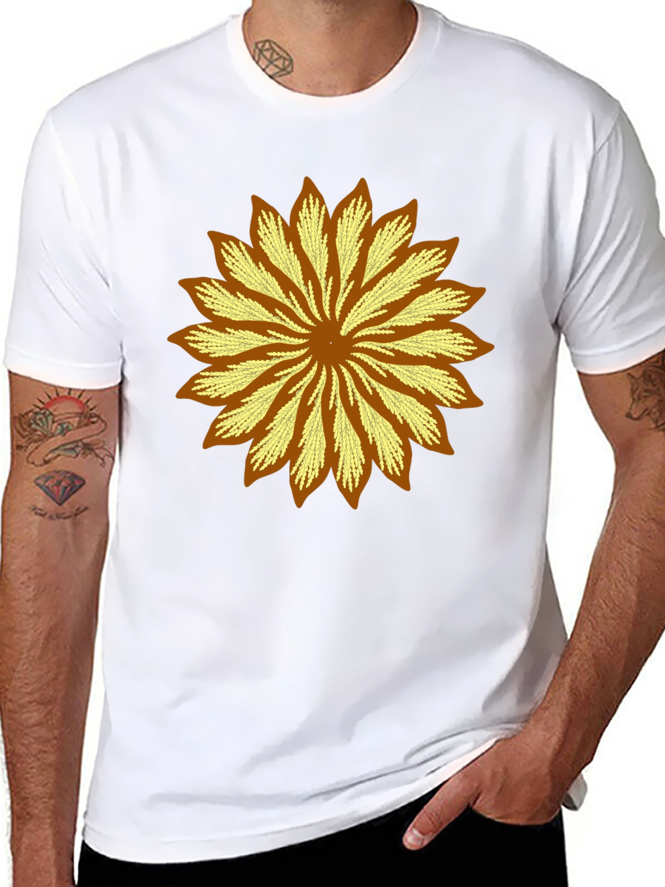 Stylish Sunflower Graphic Tee