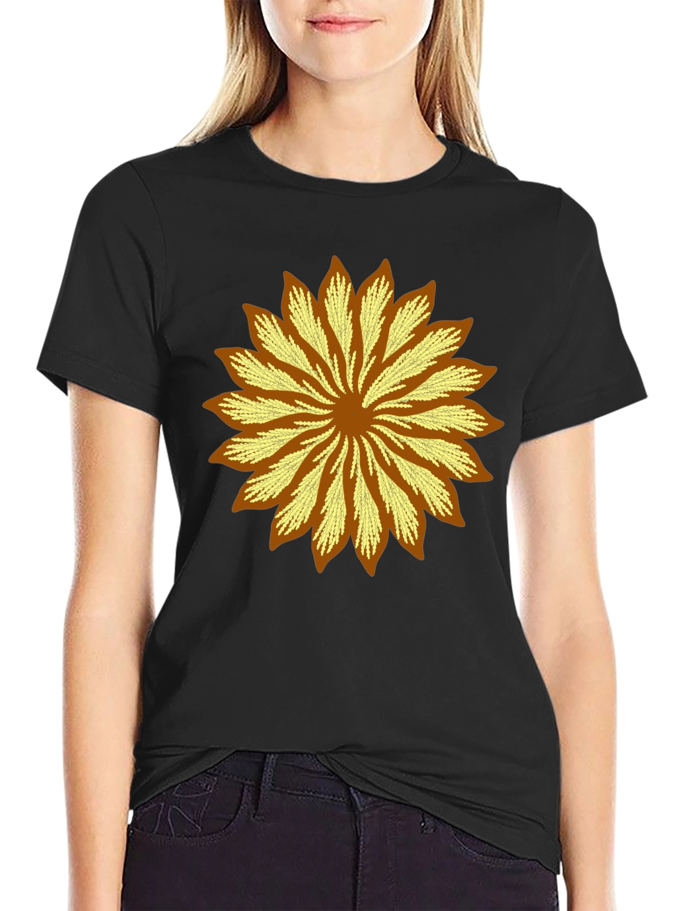Stylish Sunflower Graphic Tee