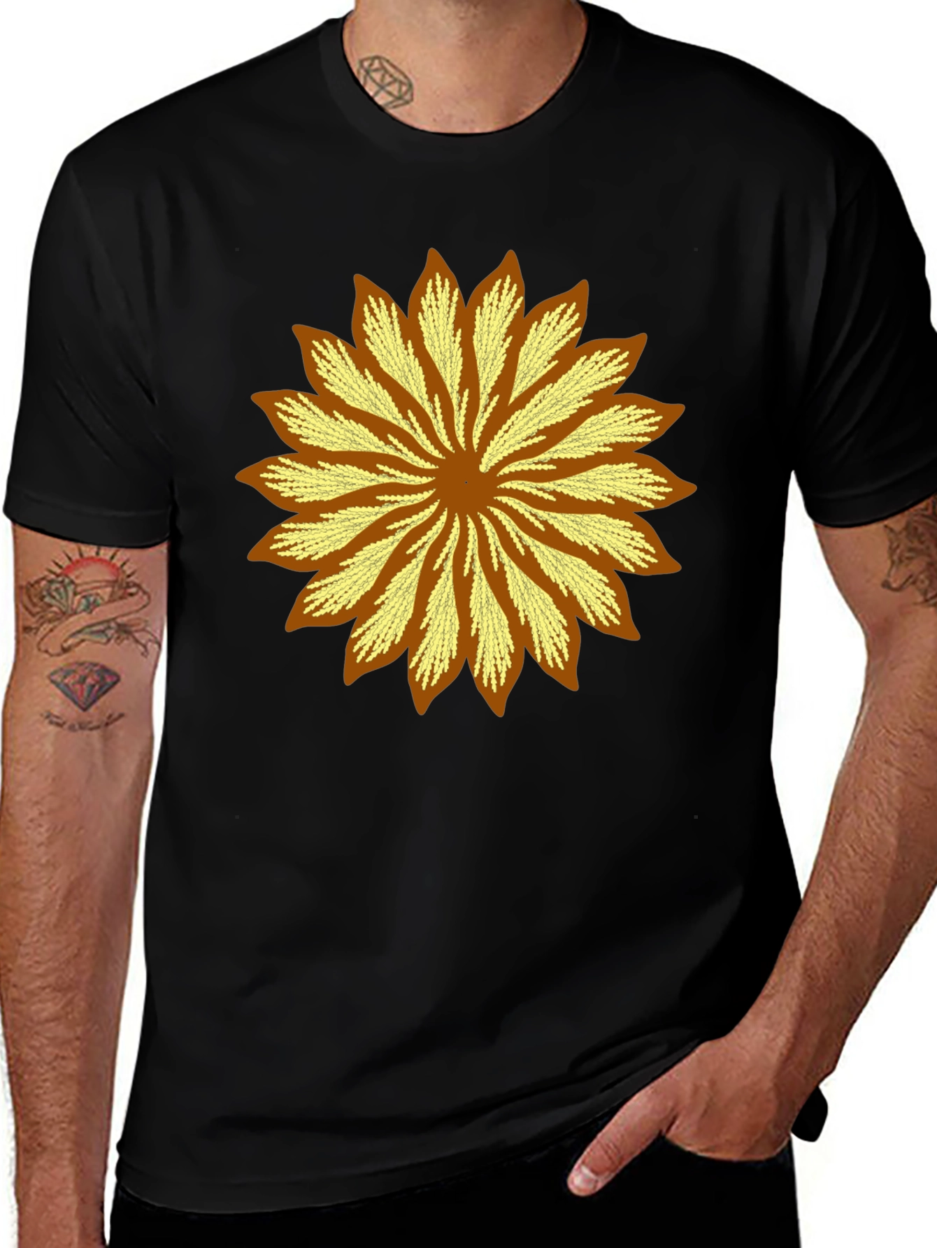 Stylish Sunflower Graphic Tee